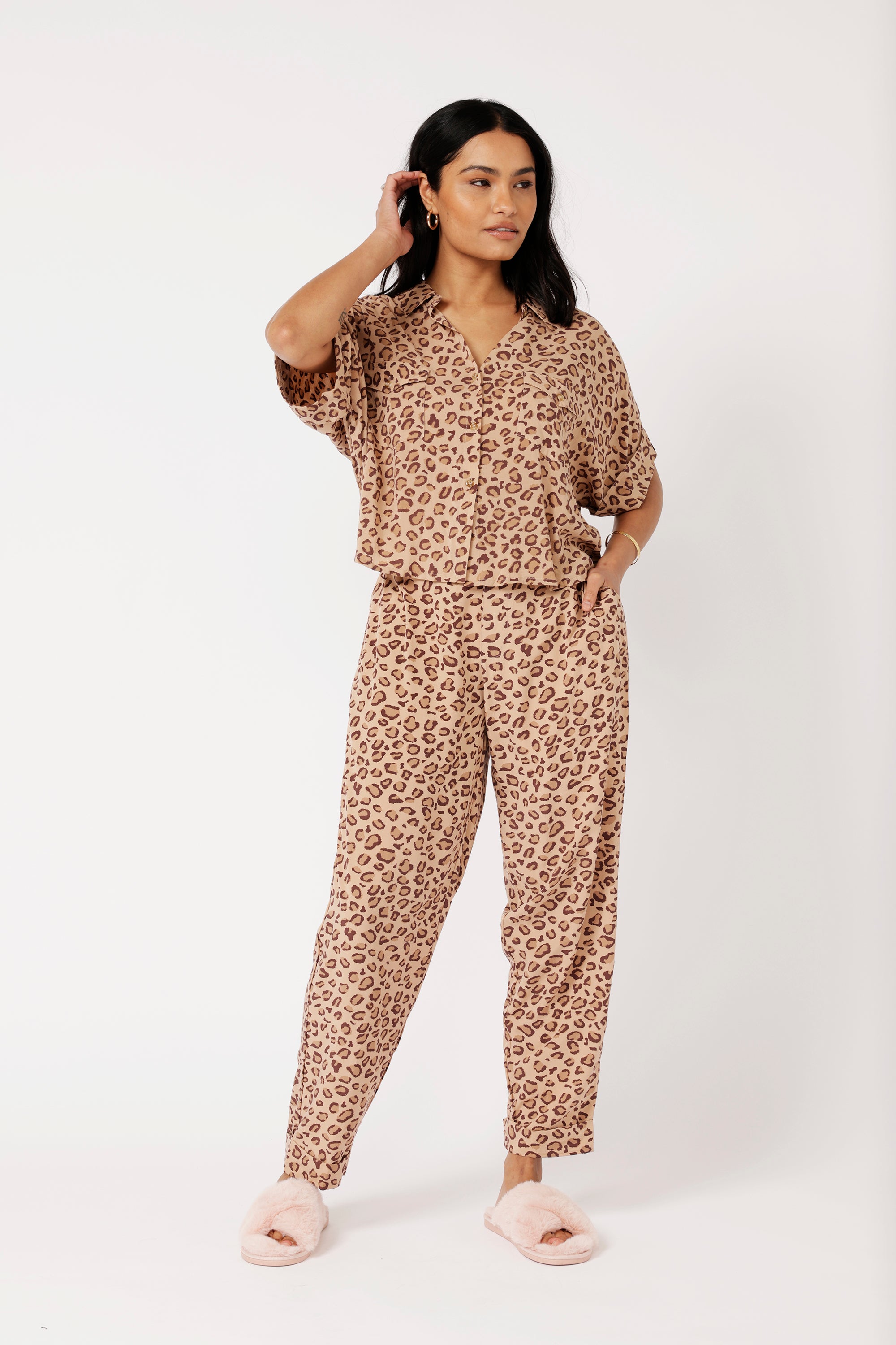 Mini Willow Shirt | Leopard - Saffron Road