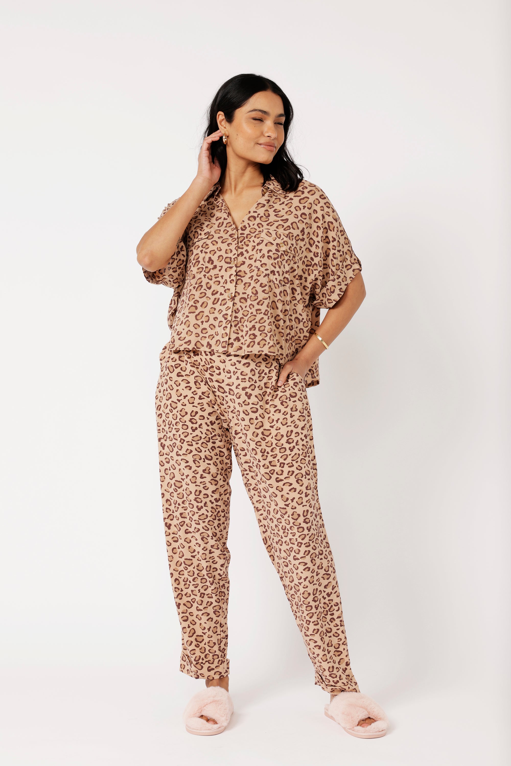 Mini Willow Shirt | Leopard - Saffron Road