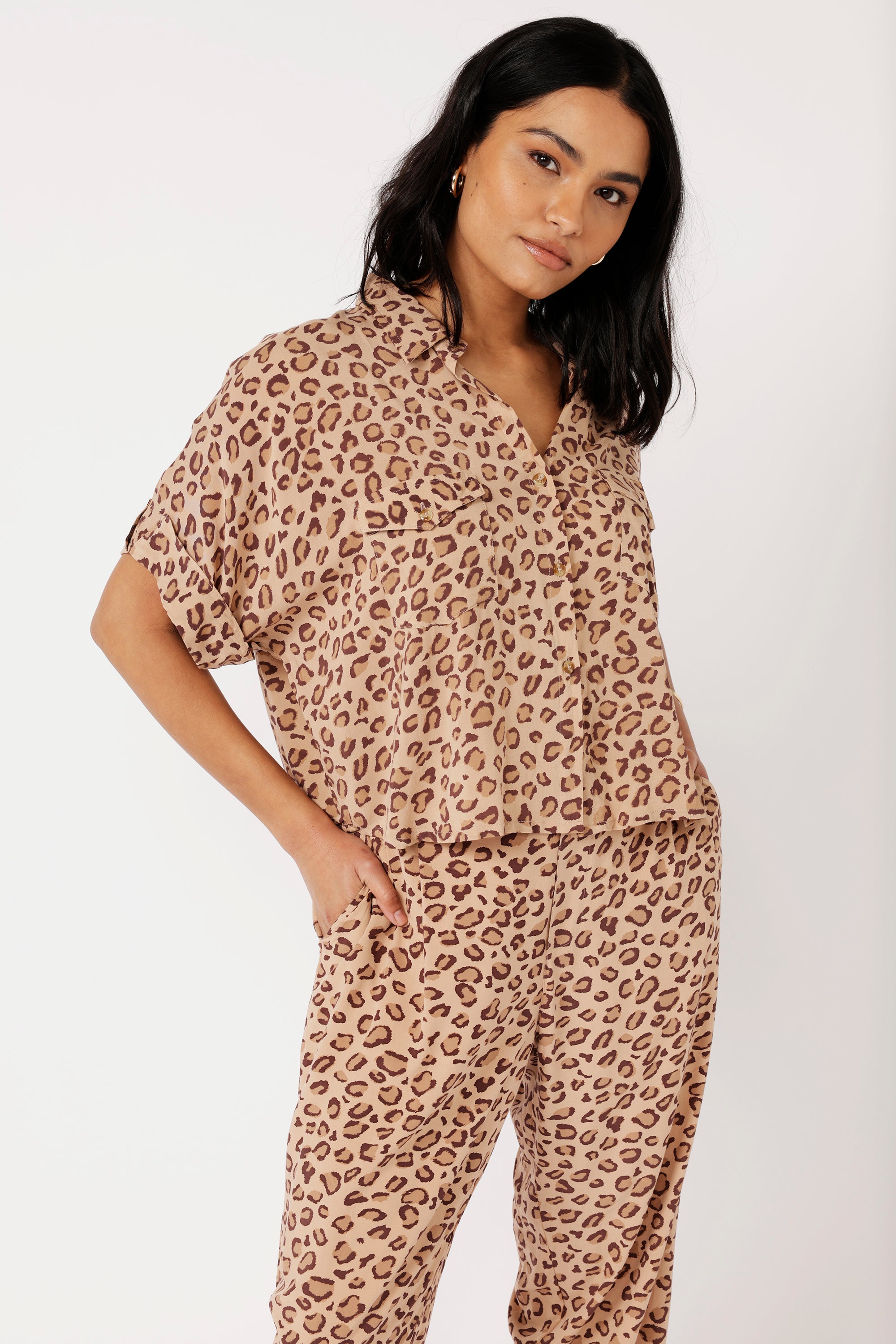 Mini Willow Shirt | Leopard - Saffron Road