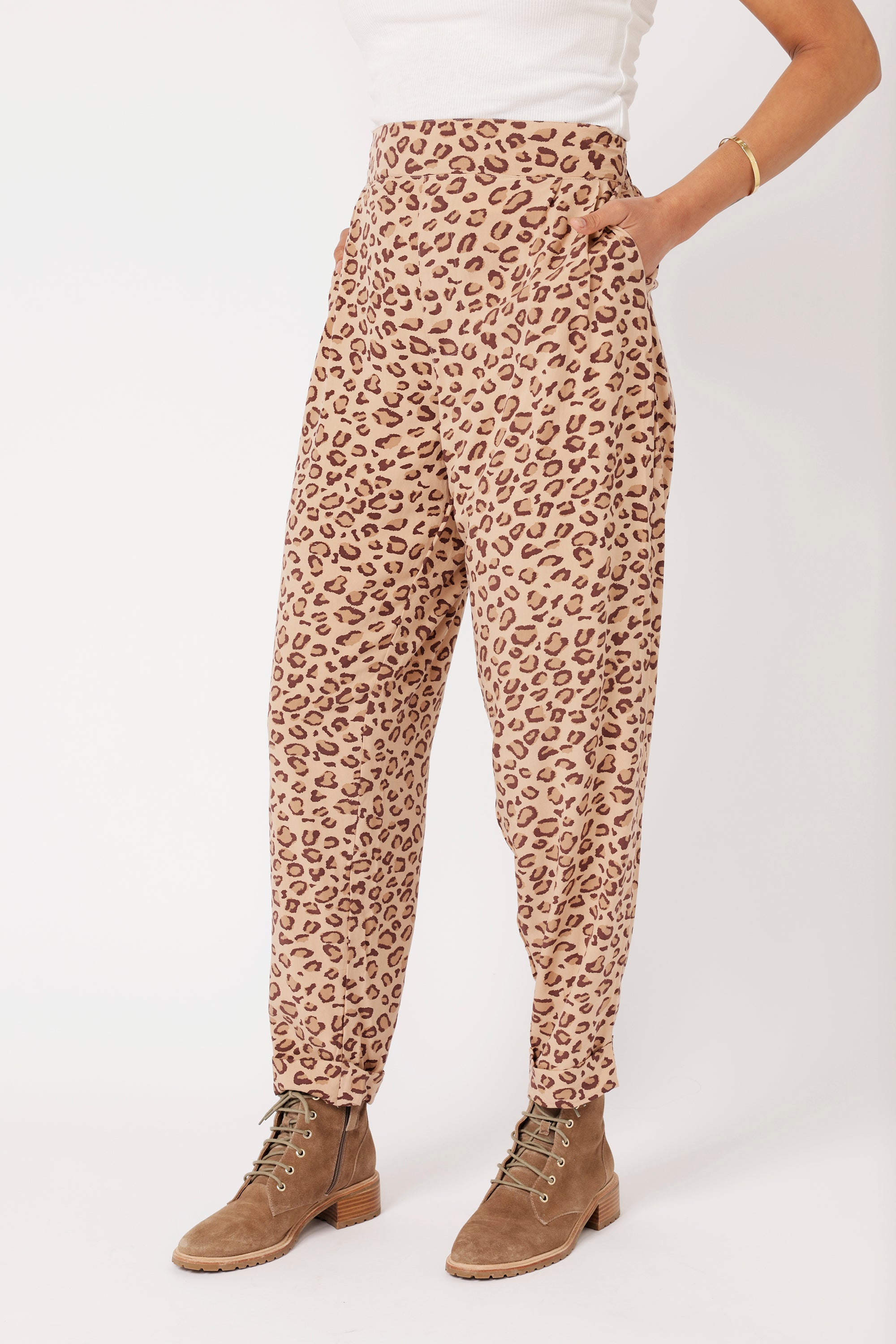 Roma Pant | Leopard - Saffron Road