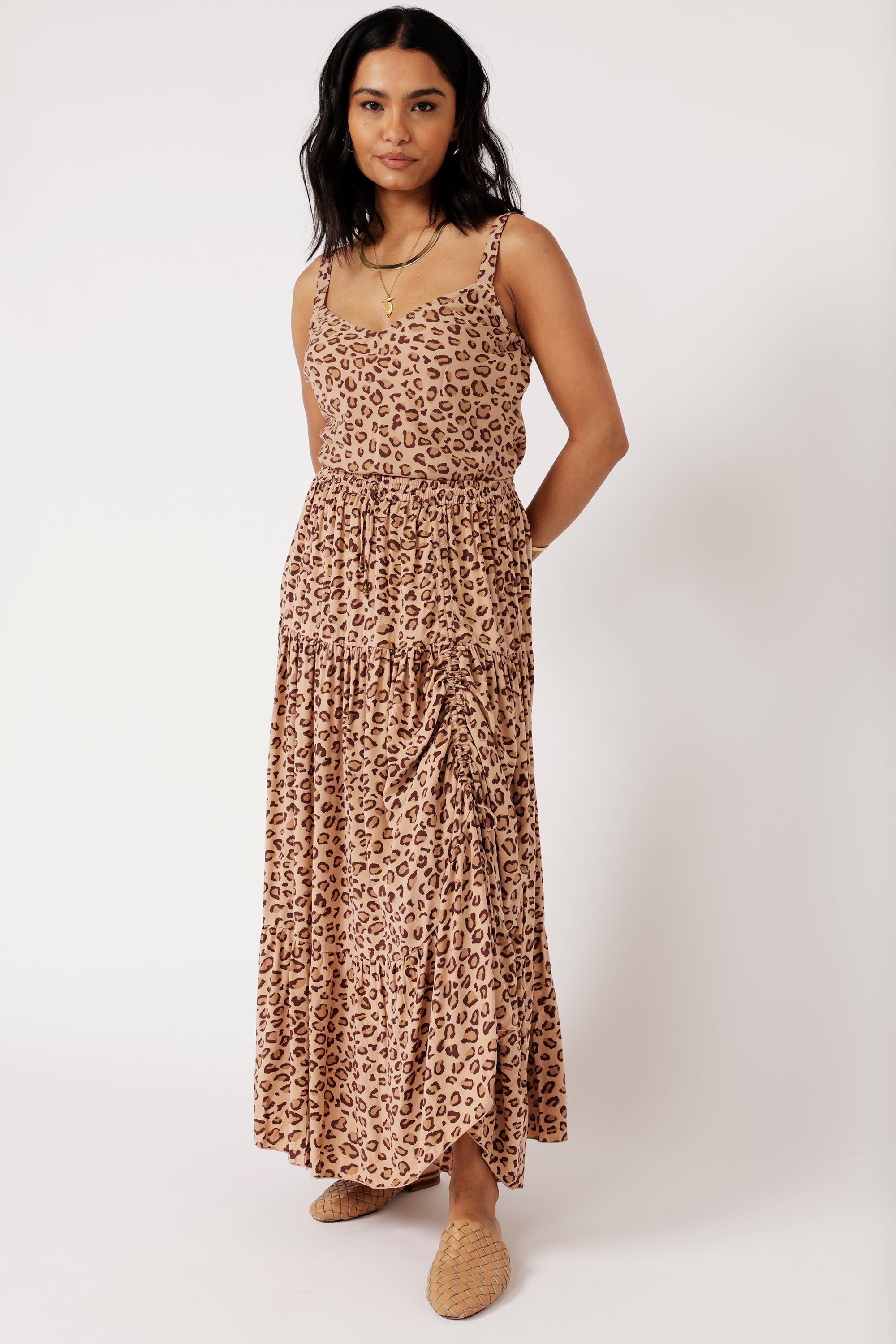 Dahlia Skirt MAXI | Leopard - Saffron Road