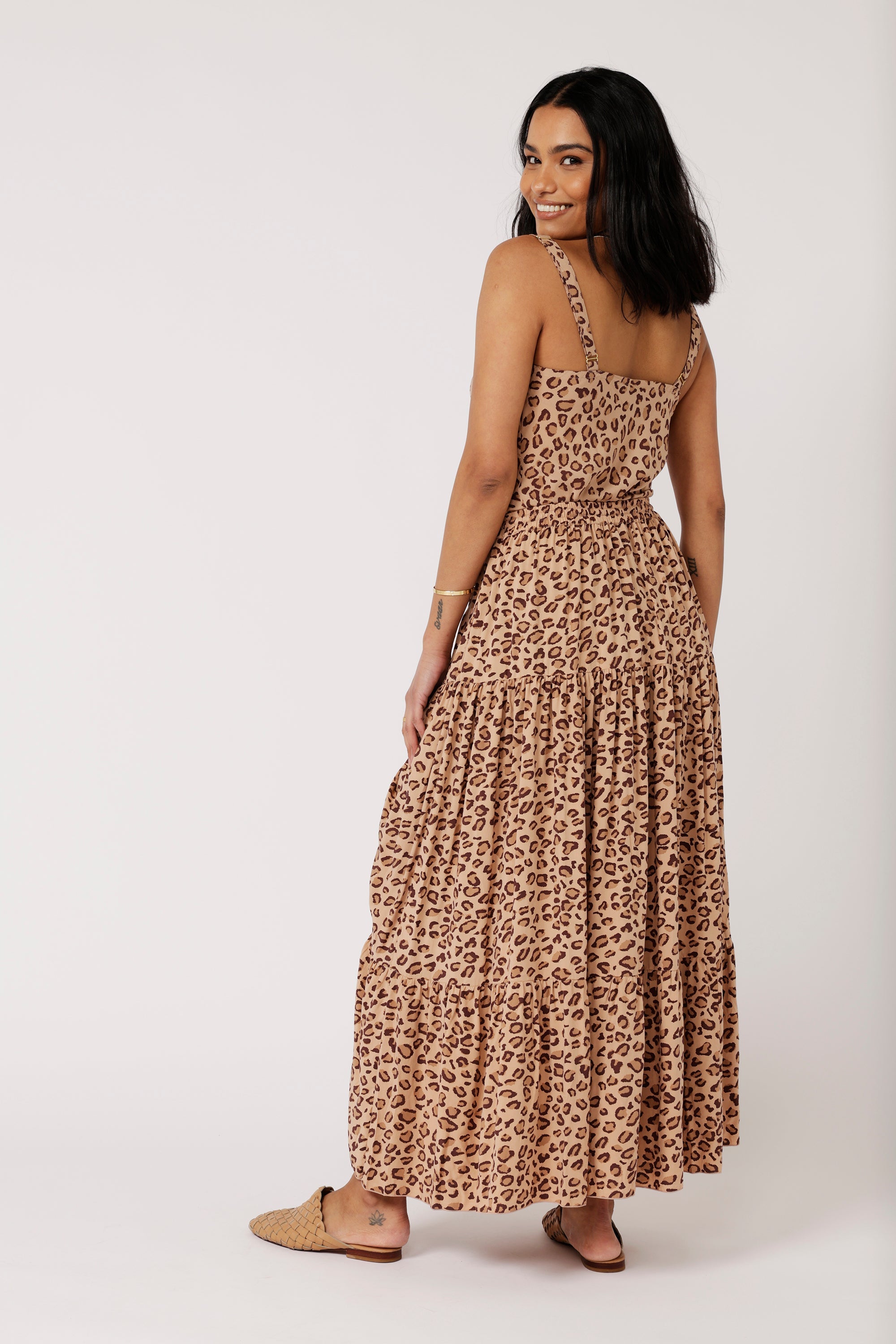 Dahlia Skirt MAXI | Leopard - Saffron Road