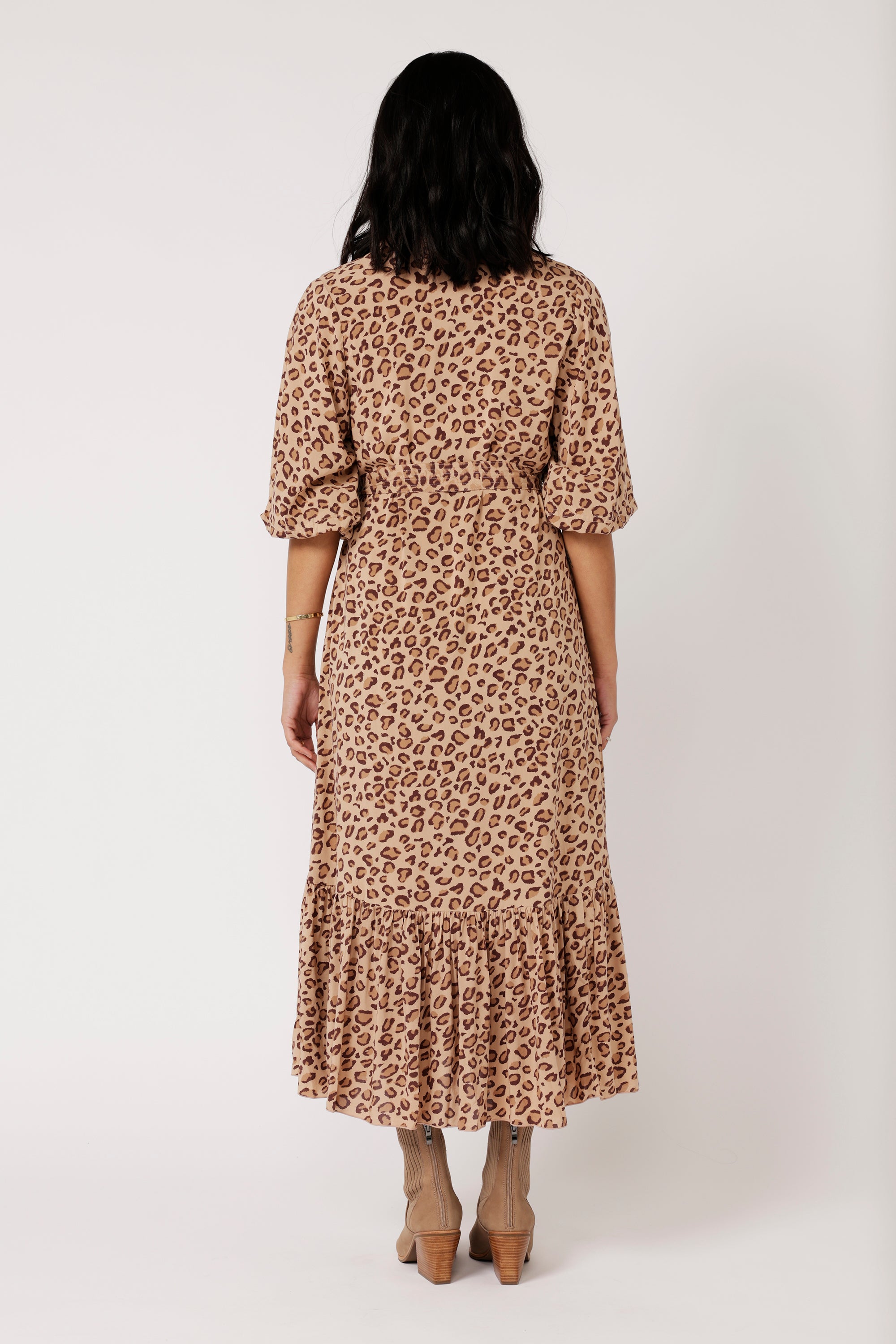 Bentley Shirt Dress MAXI | Leopard - Saffron Road