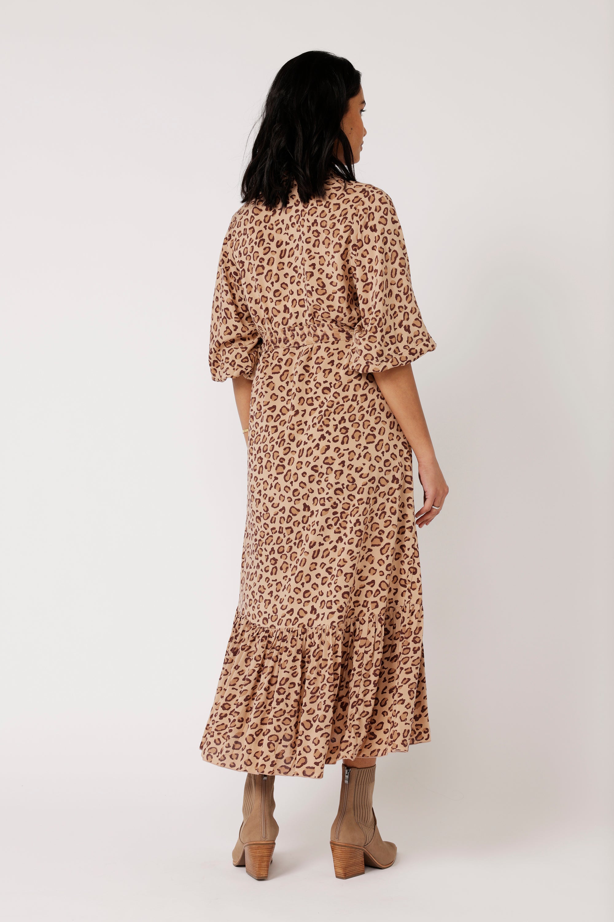 Bentley Shirt Dress MAXI | Leopard - Saffron Road