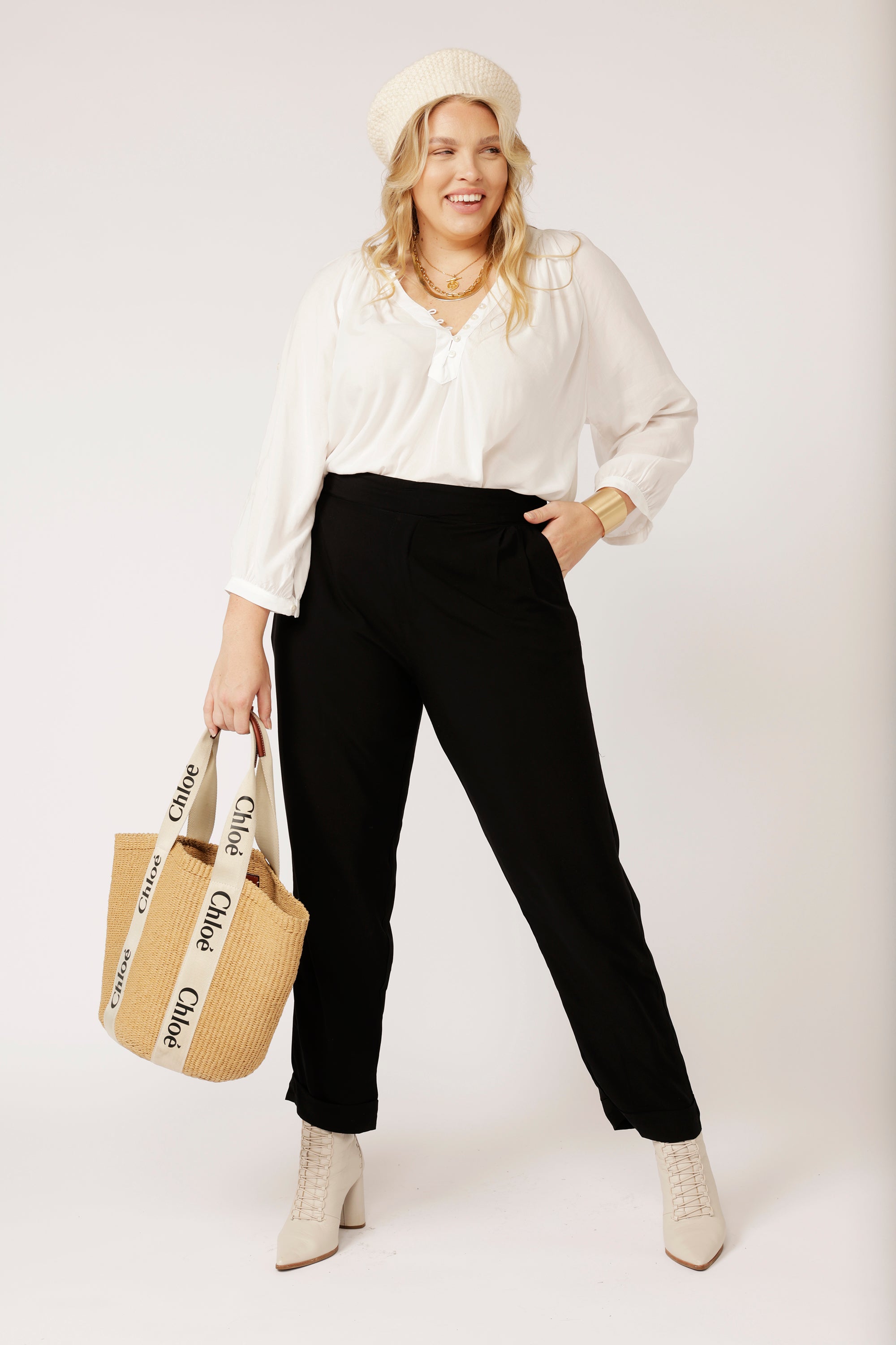 Roma Pant | Black - Saffron Road