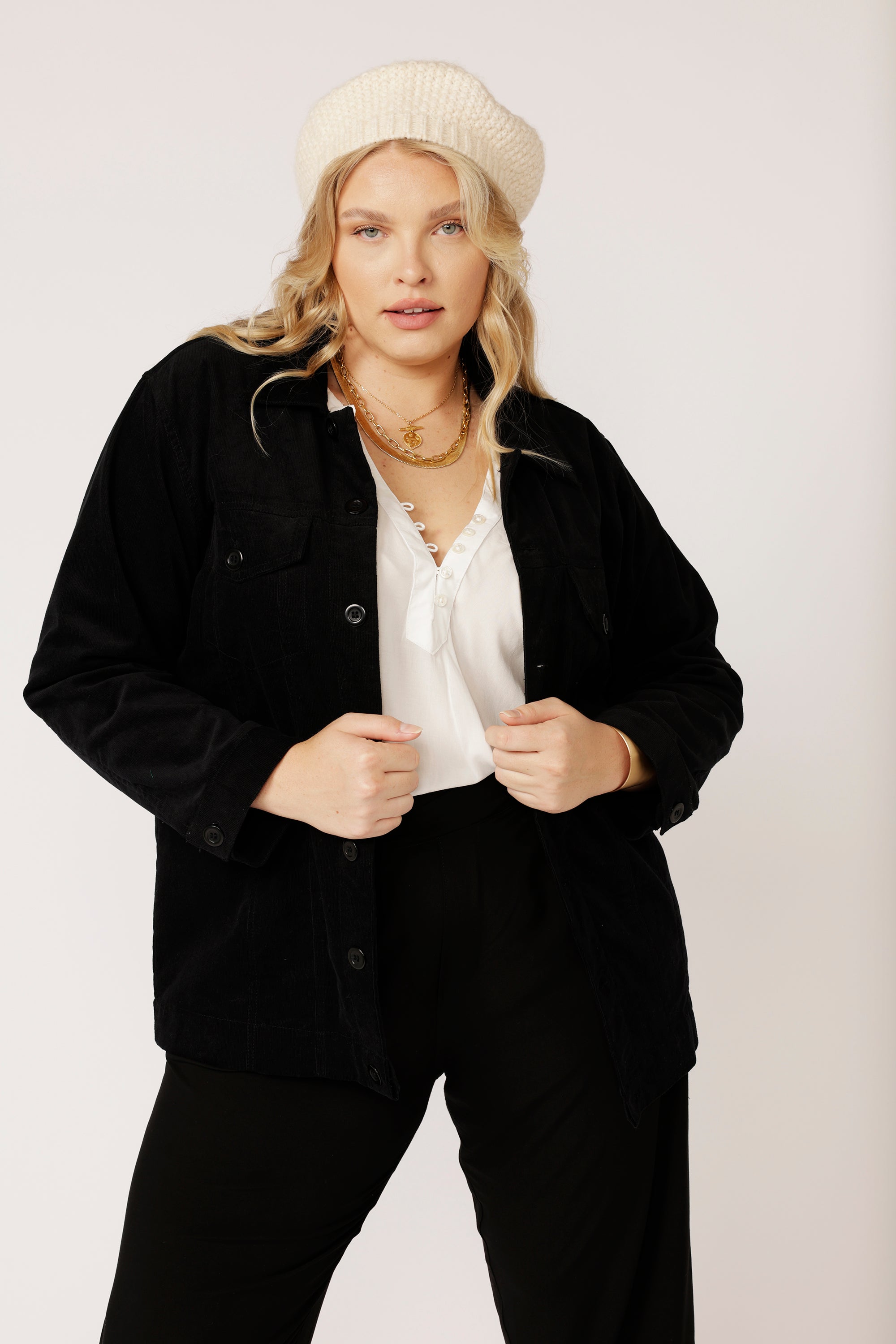 Vegas Jacket LONG | Black - Saffron Road