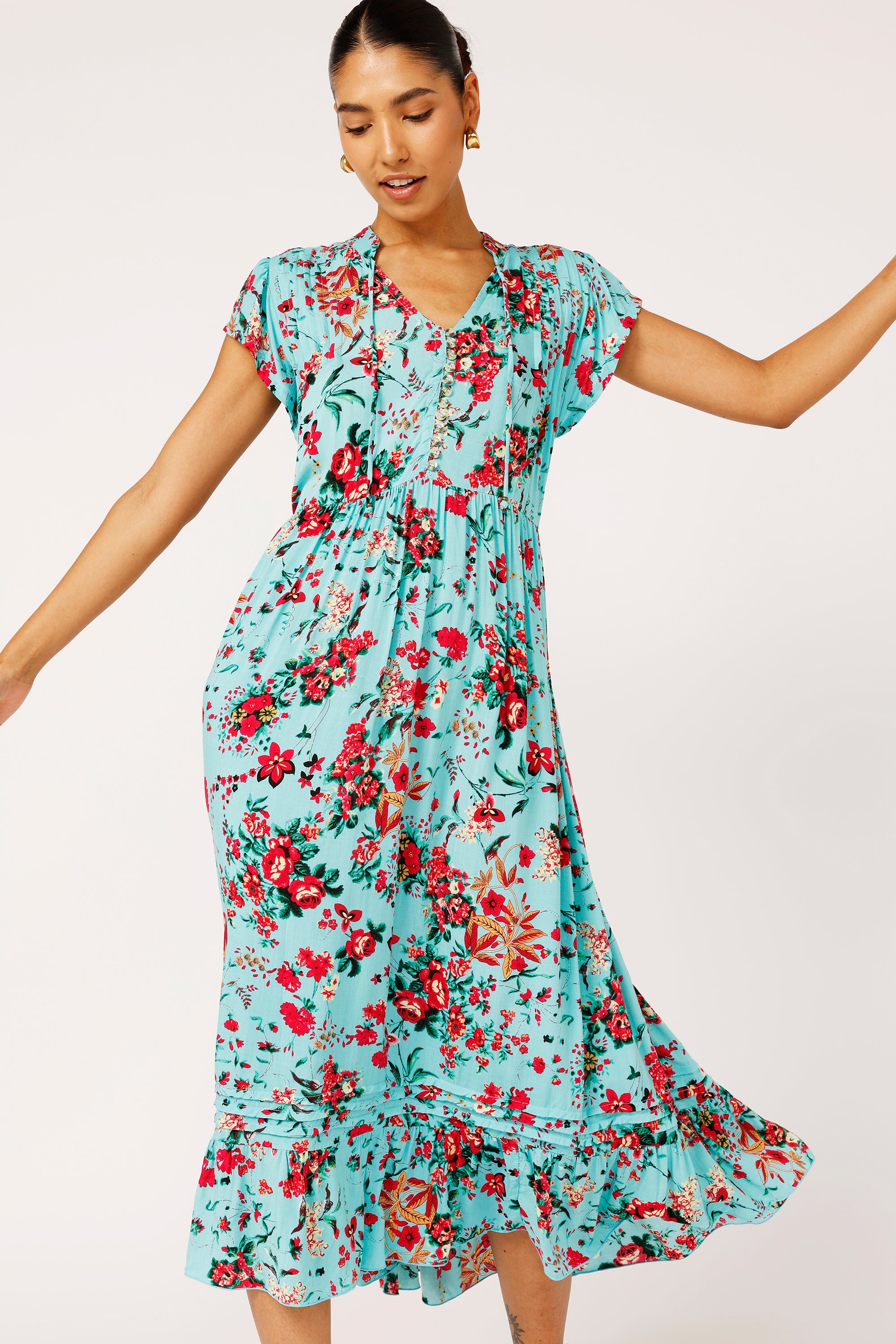 Juliette Dress MIDI | Antique Rose - Saffron Road