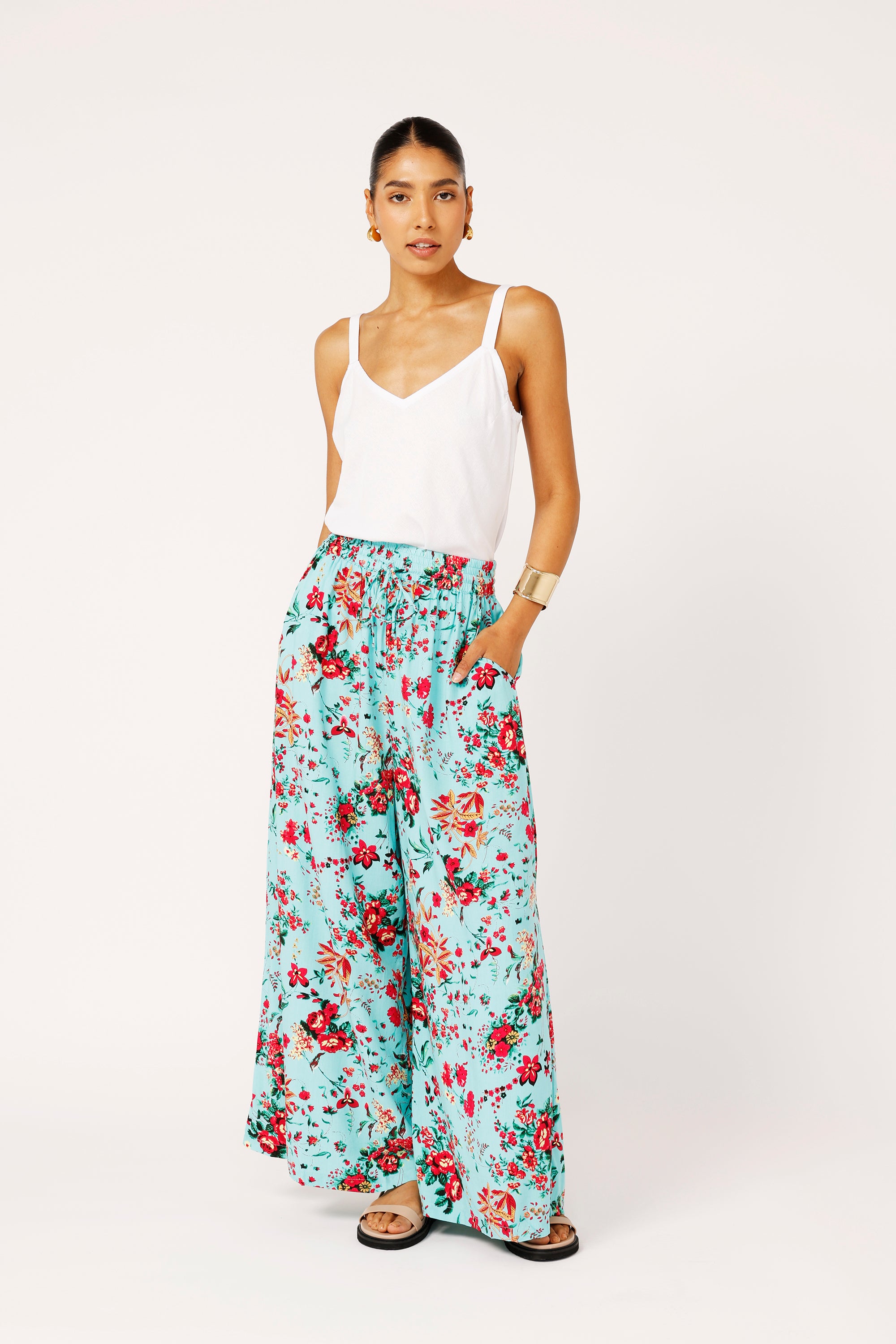 Palazzo Pant | Antique Rose - Saffron Road