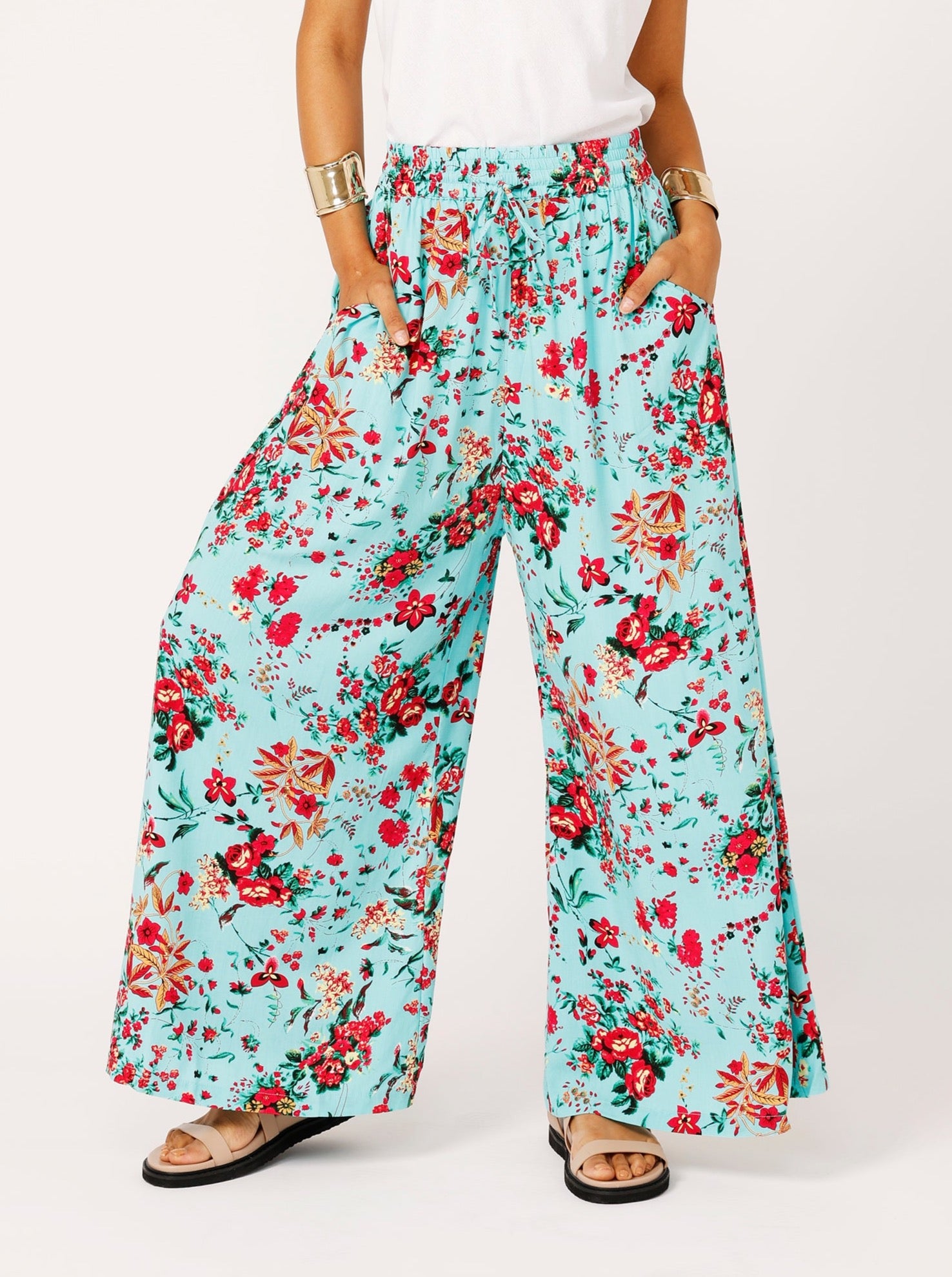 Palazzo Pant | Antique Rose - Saffron Road
