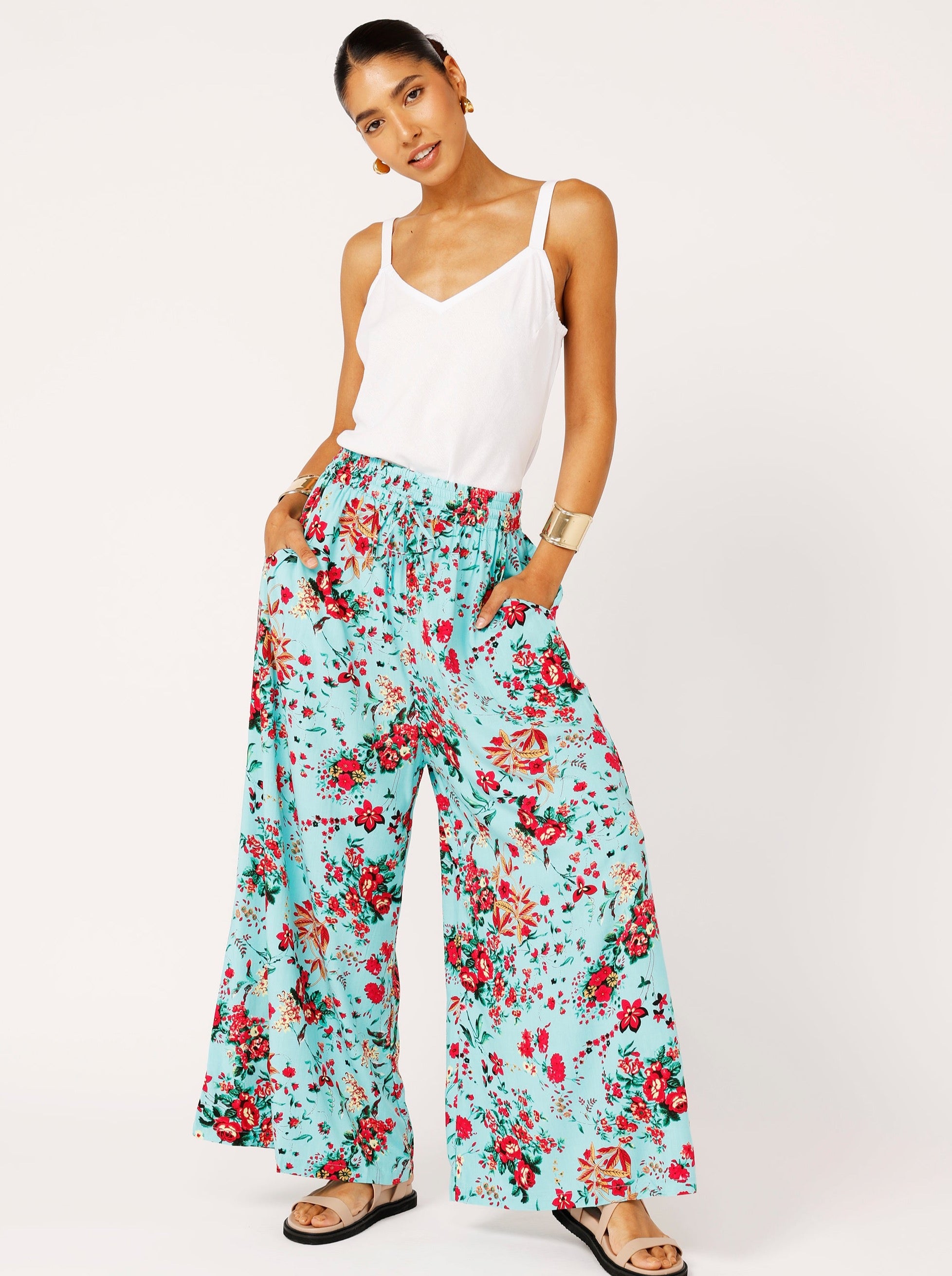 Palazzo Pant | Antique Rose - Saffron Road