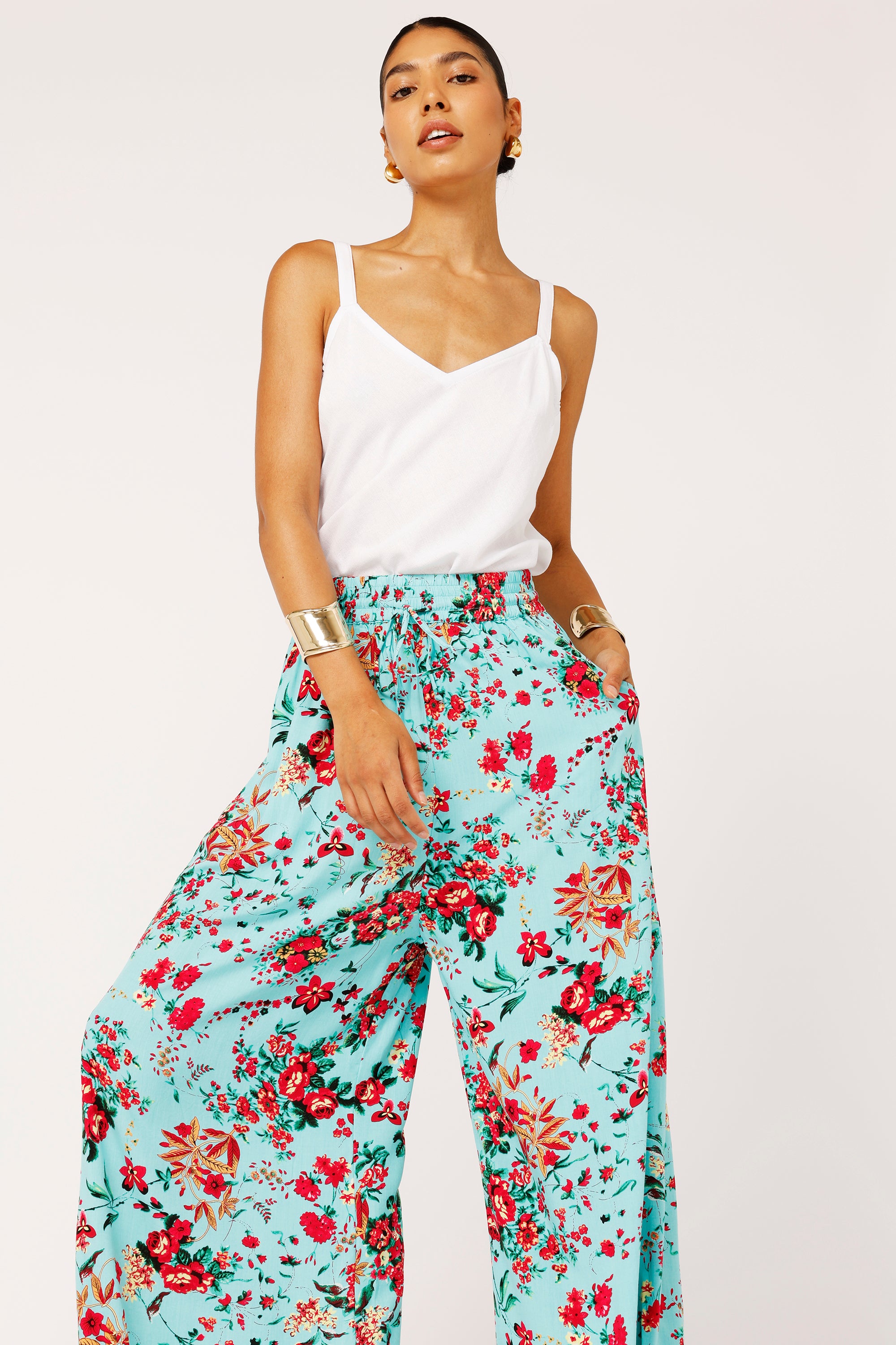Palazzo Pant | Antique Rose - Saffron Road