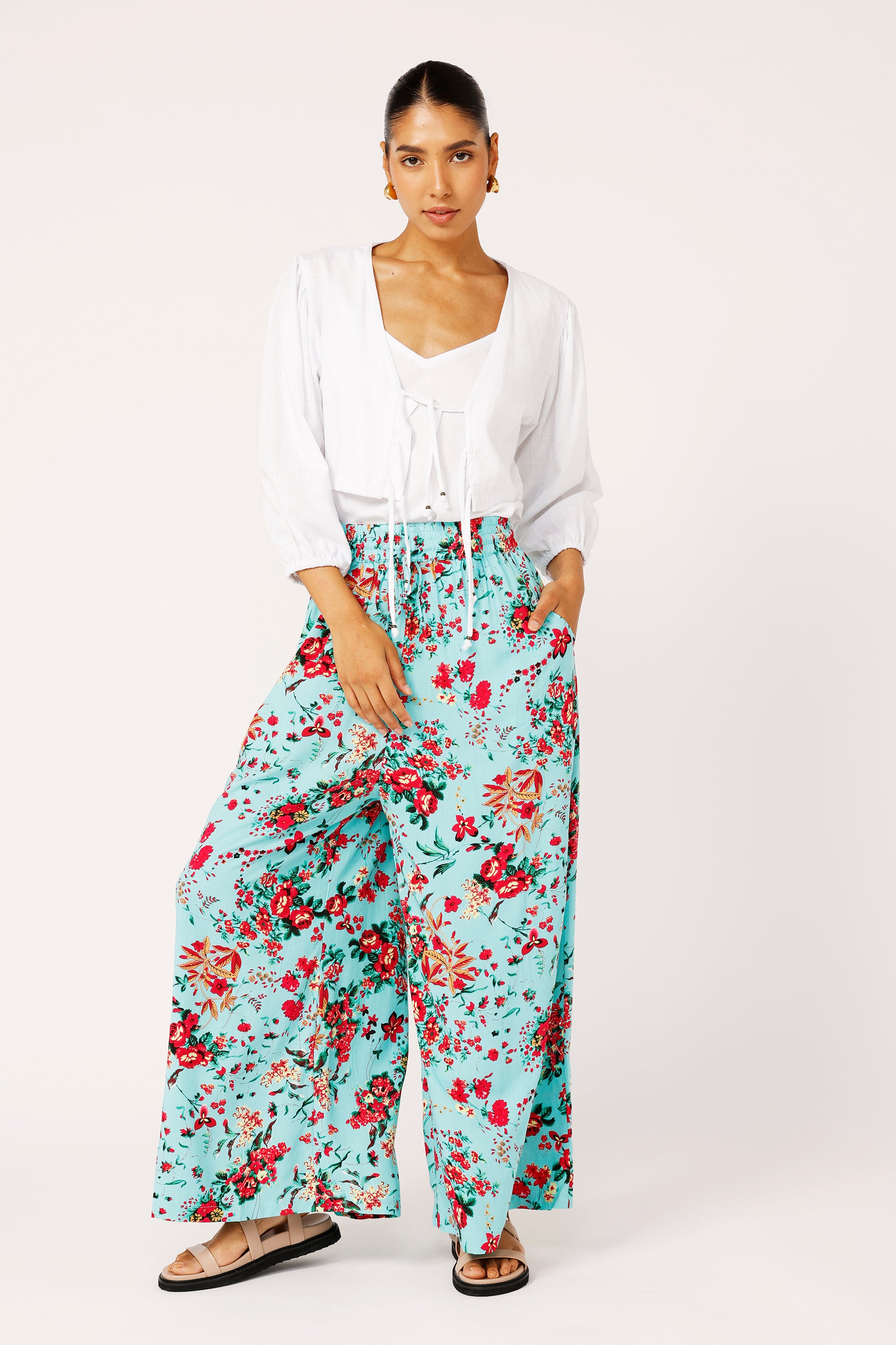 Palazzo Pant | Antique Rose - Saffron Road
