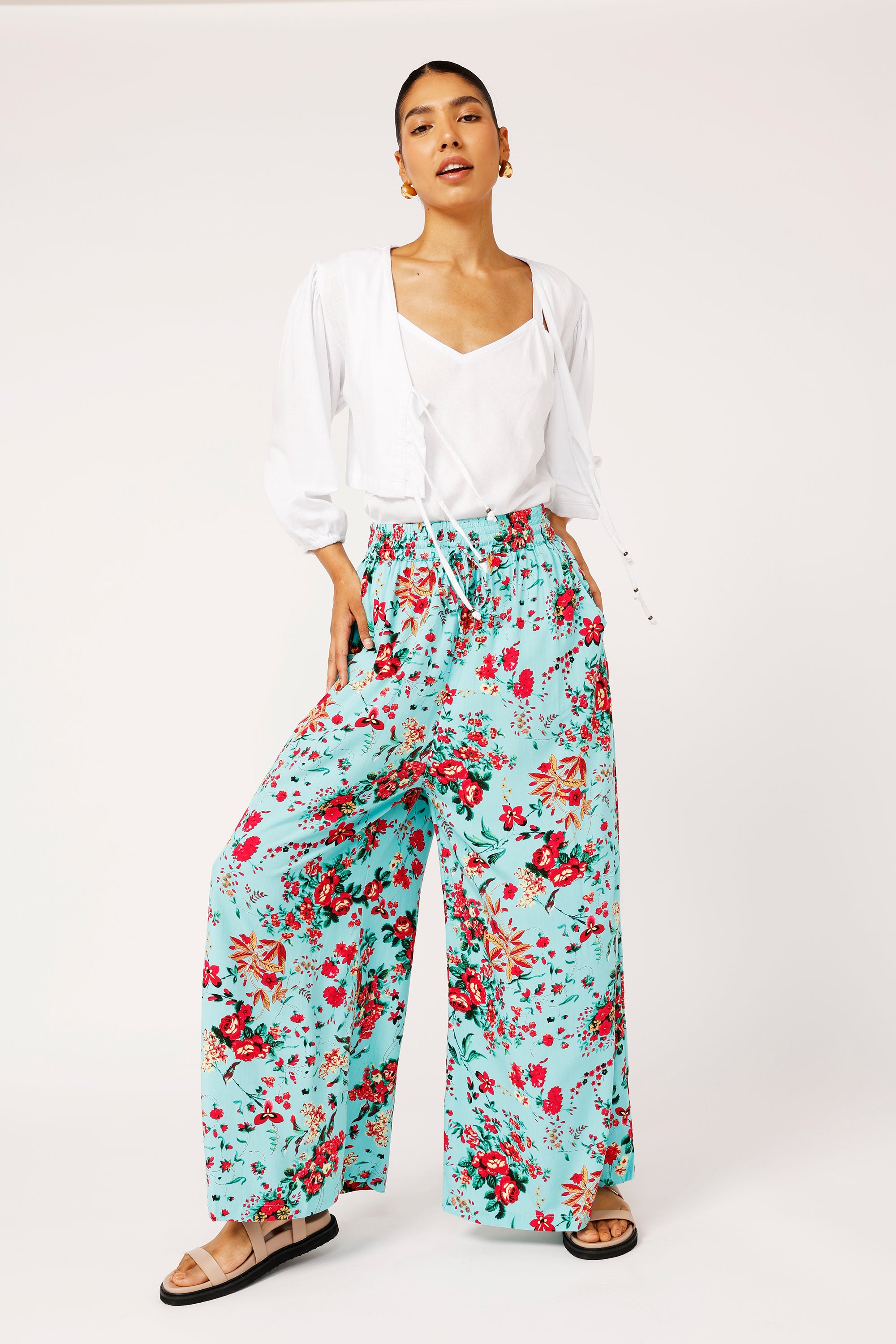 Palazzo Pant | Antique Rose - Saffron Road