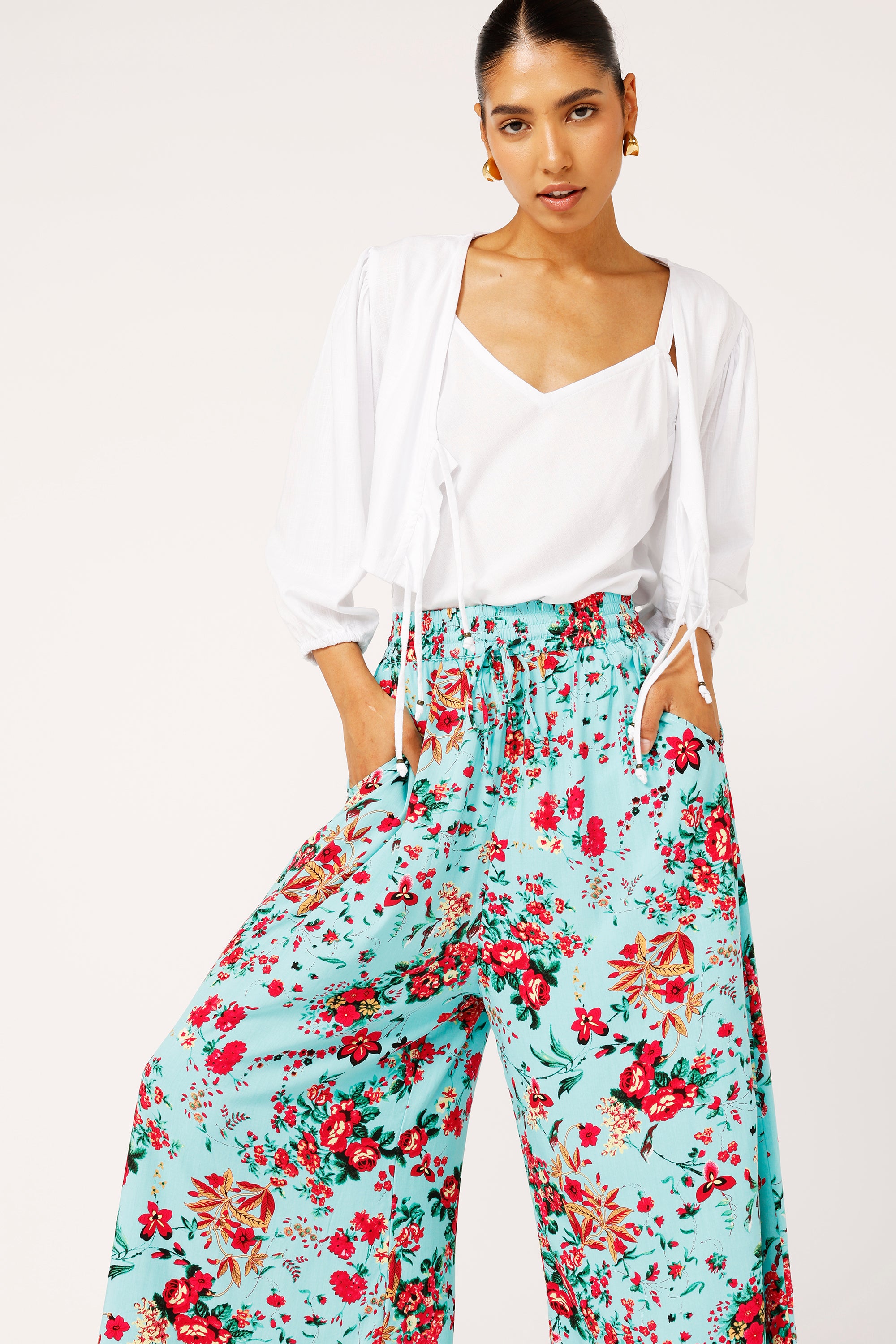 Palazzo Pant | Antique Rose - Saffron Road
