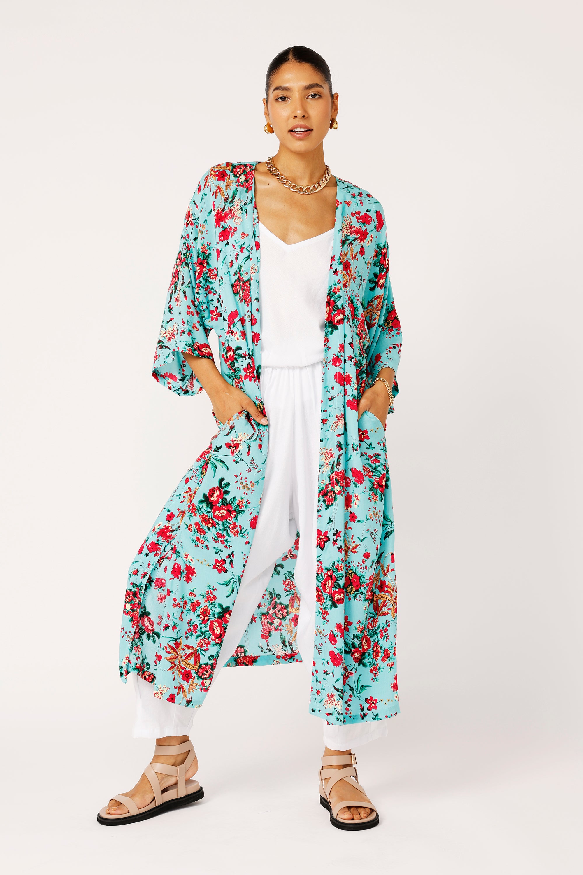 Kimono MIDI | Antique Rose - Saffron Road