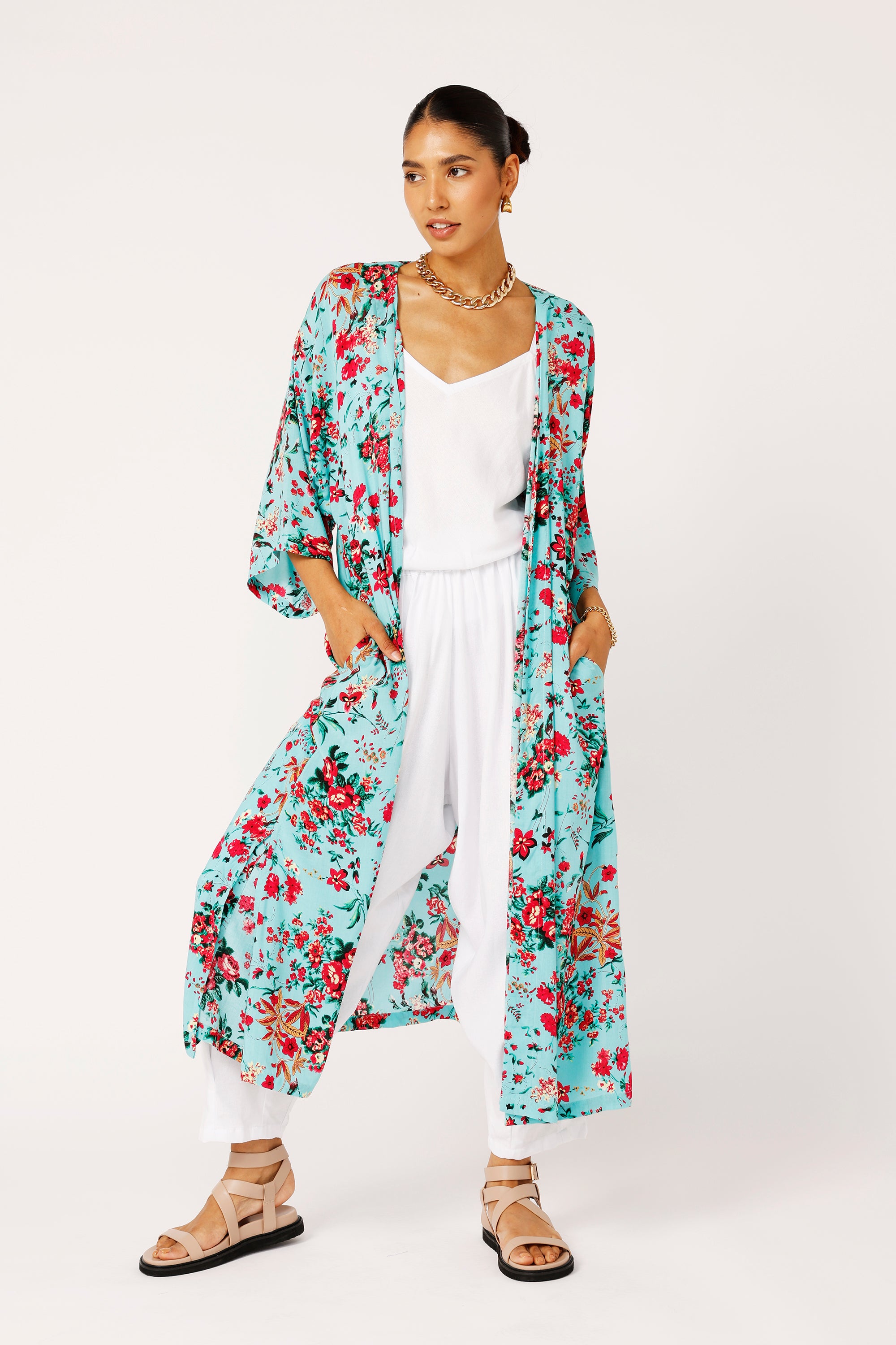 Kimono MIDI | Antique Rose - Saffron Road