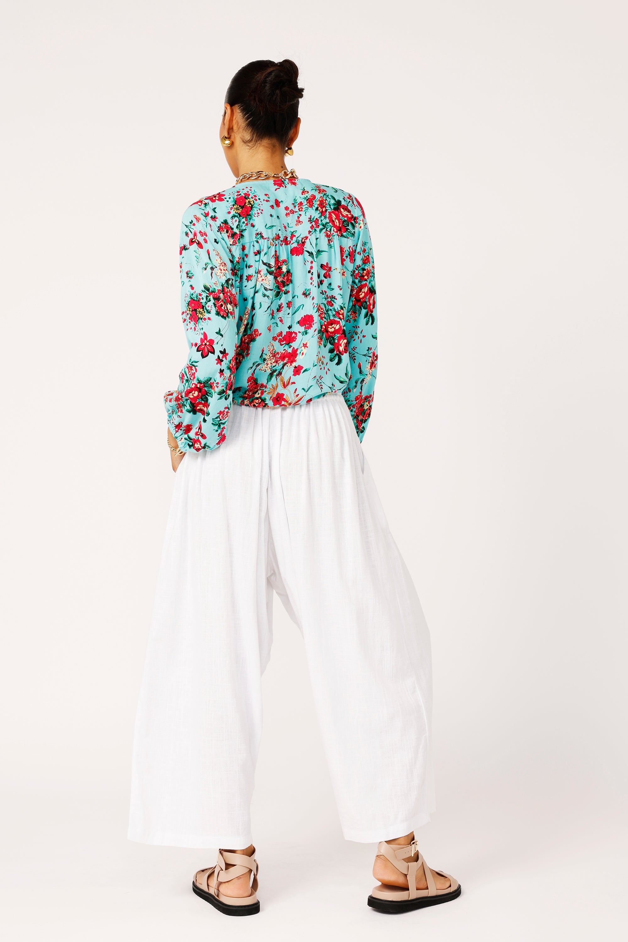 Jasmine Tie Top | Antique Rose - Saffron Road