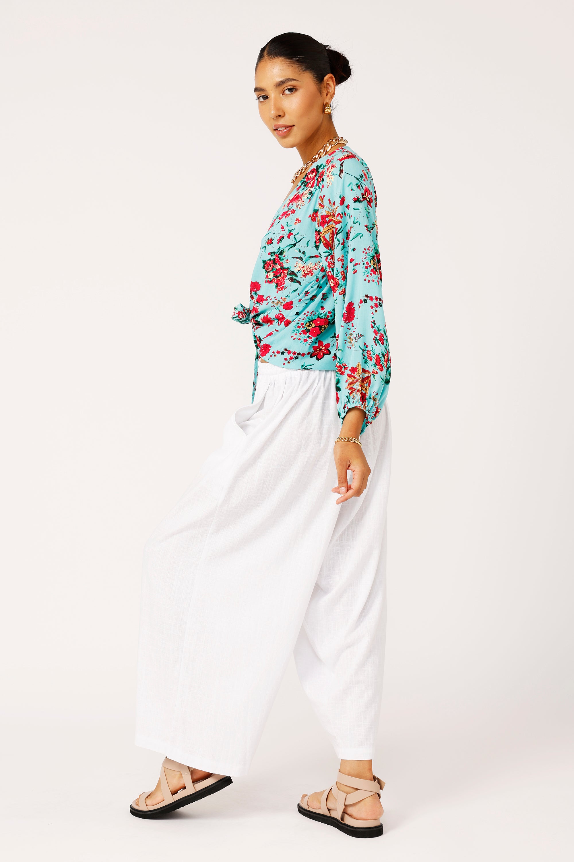 Jasmine Tie Top | Antique Rose - Saffron Road