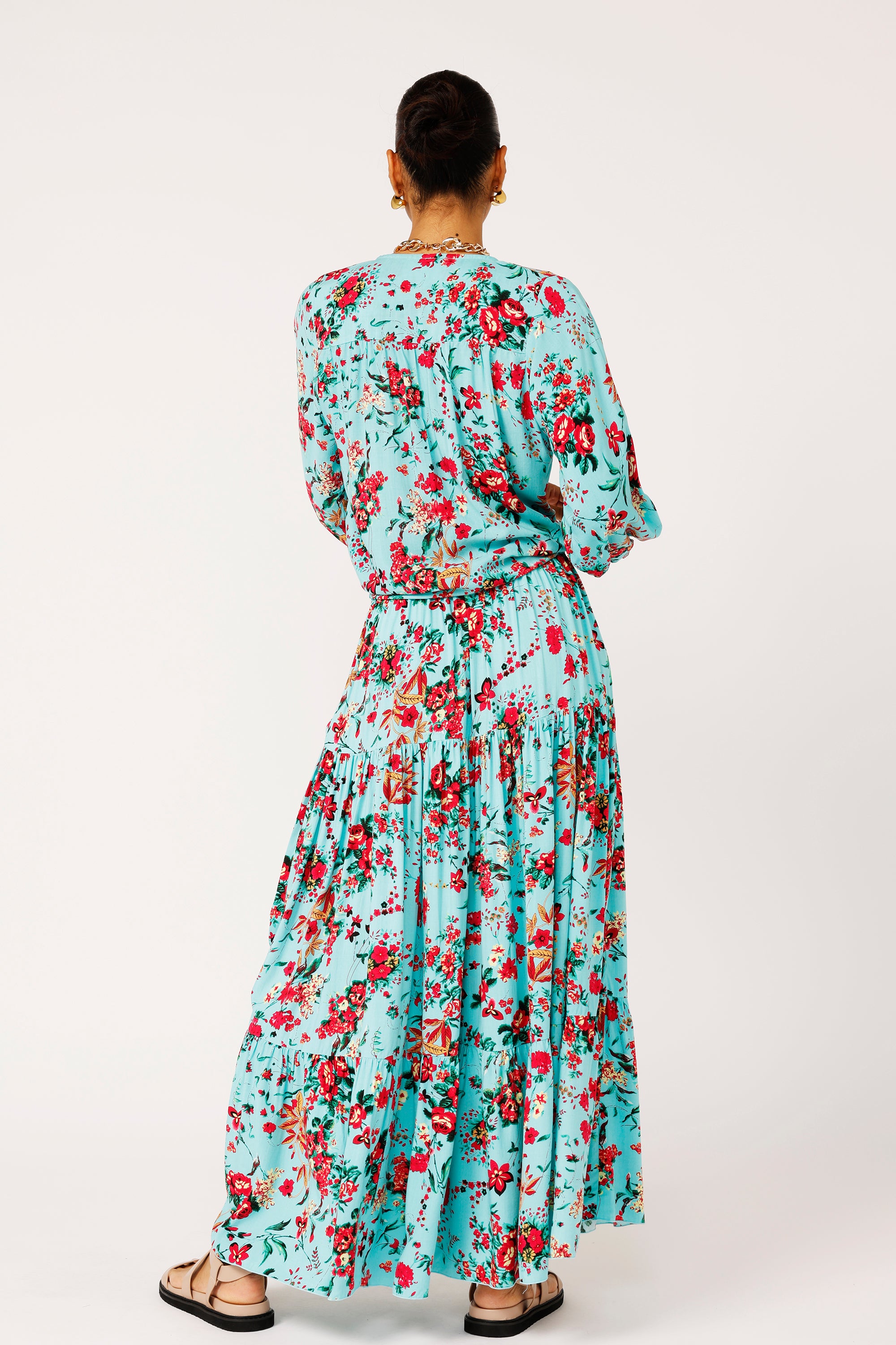 Dahlia Skirt MAXI | Antique Rose - Saffron Road