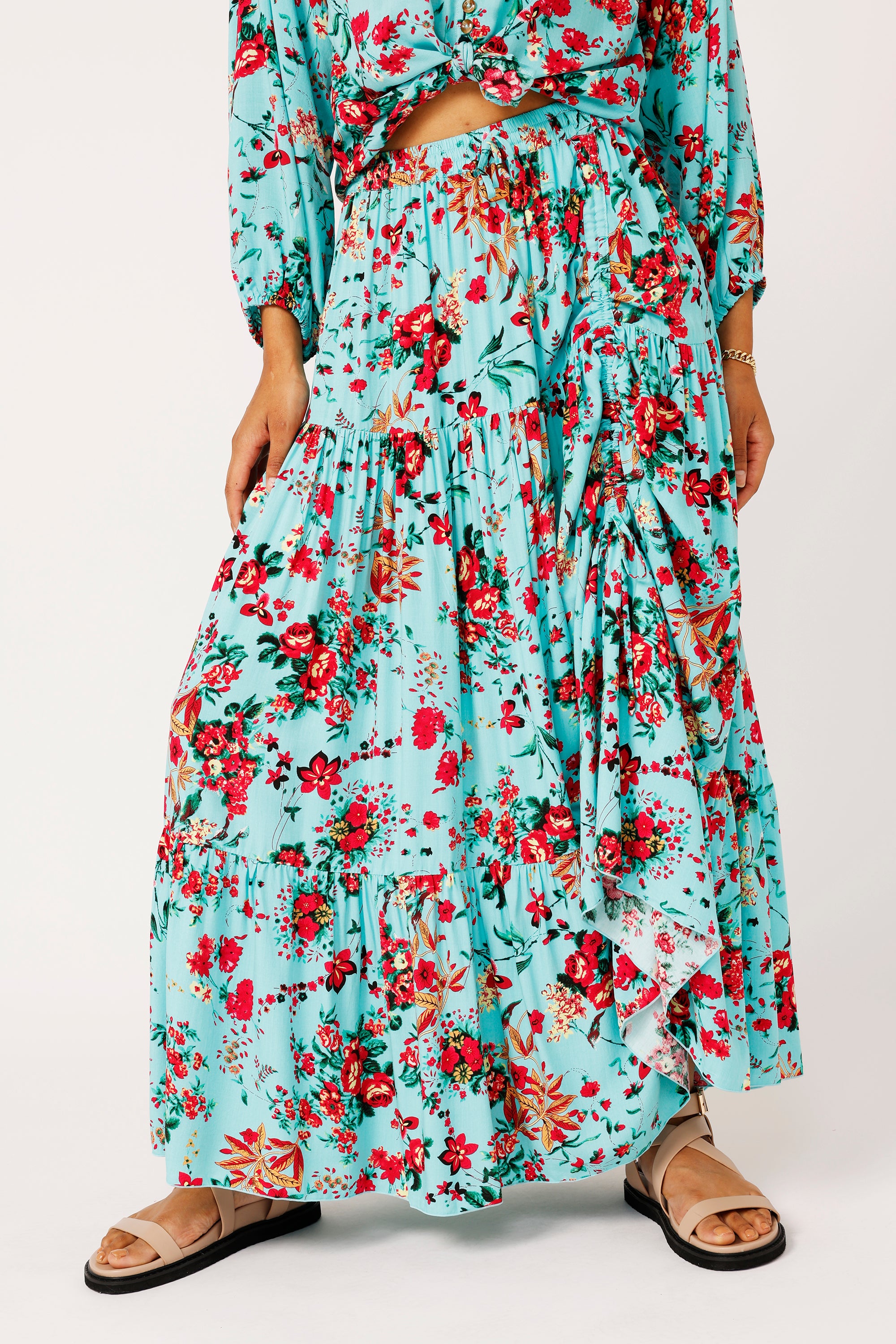 Dahlia Skirt MAXI | Antique Rose - Saffron Road