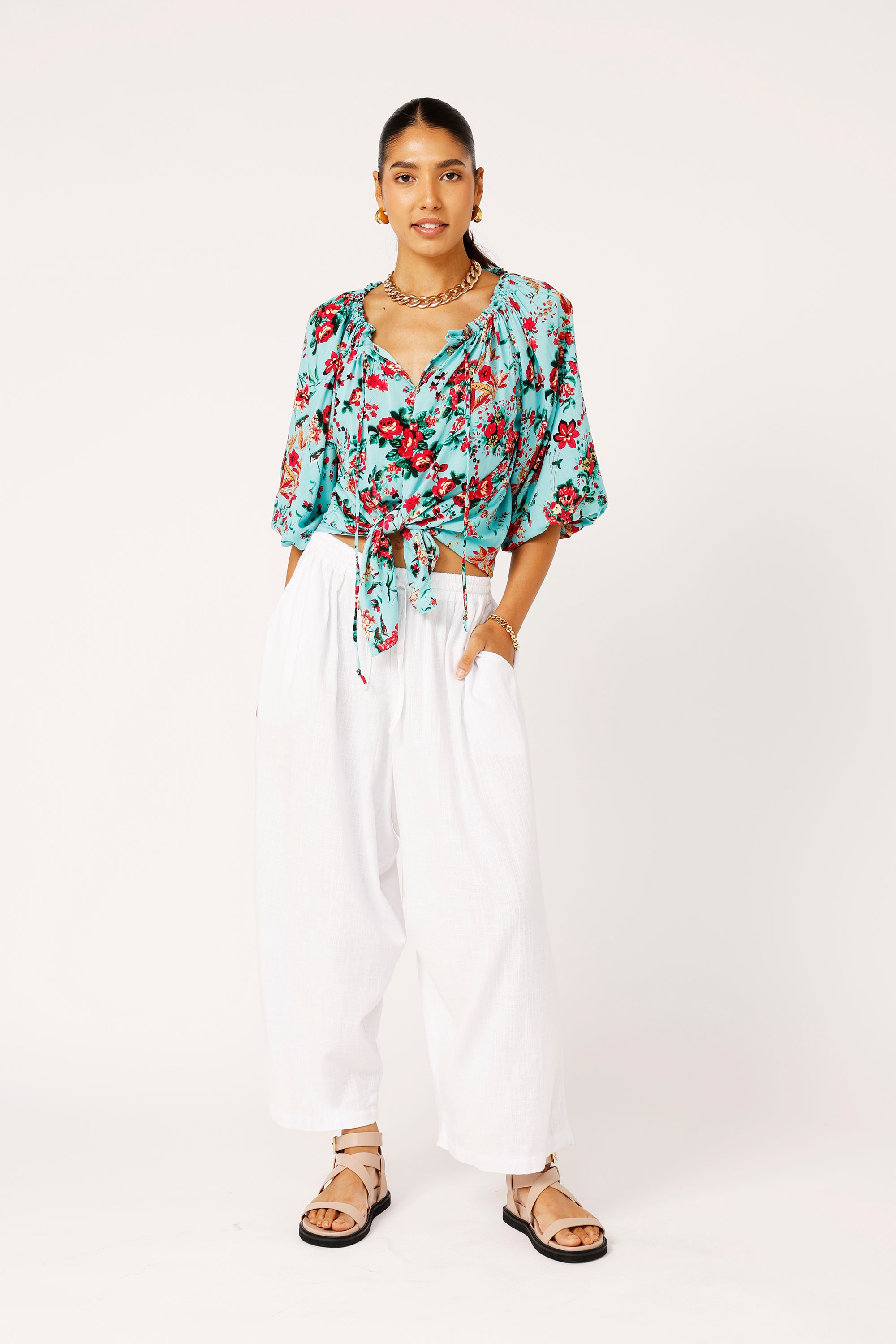Paris Night Top | Antique Rose - Saffron Road