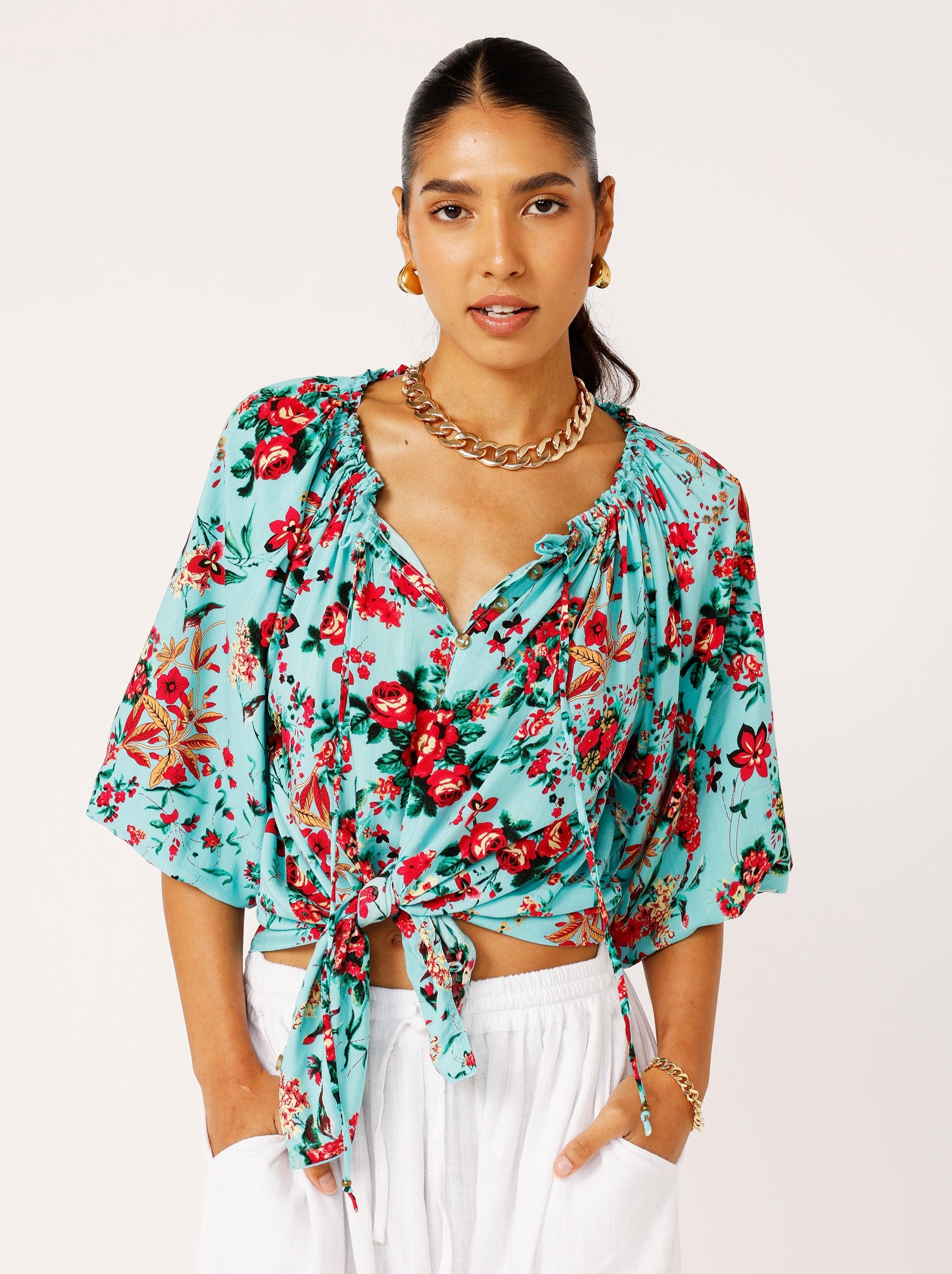 Paris Night Top | Antique Rose - Saffron Road