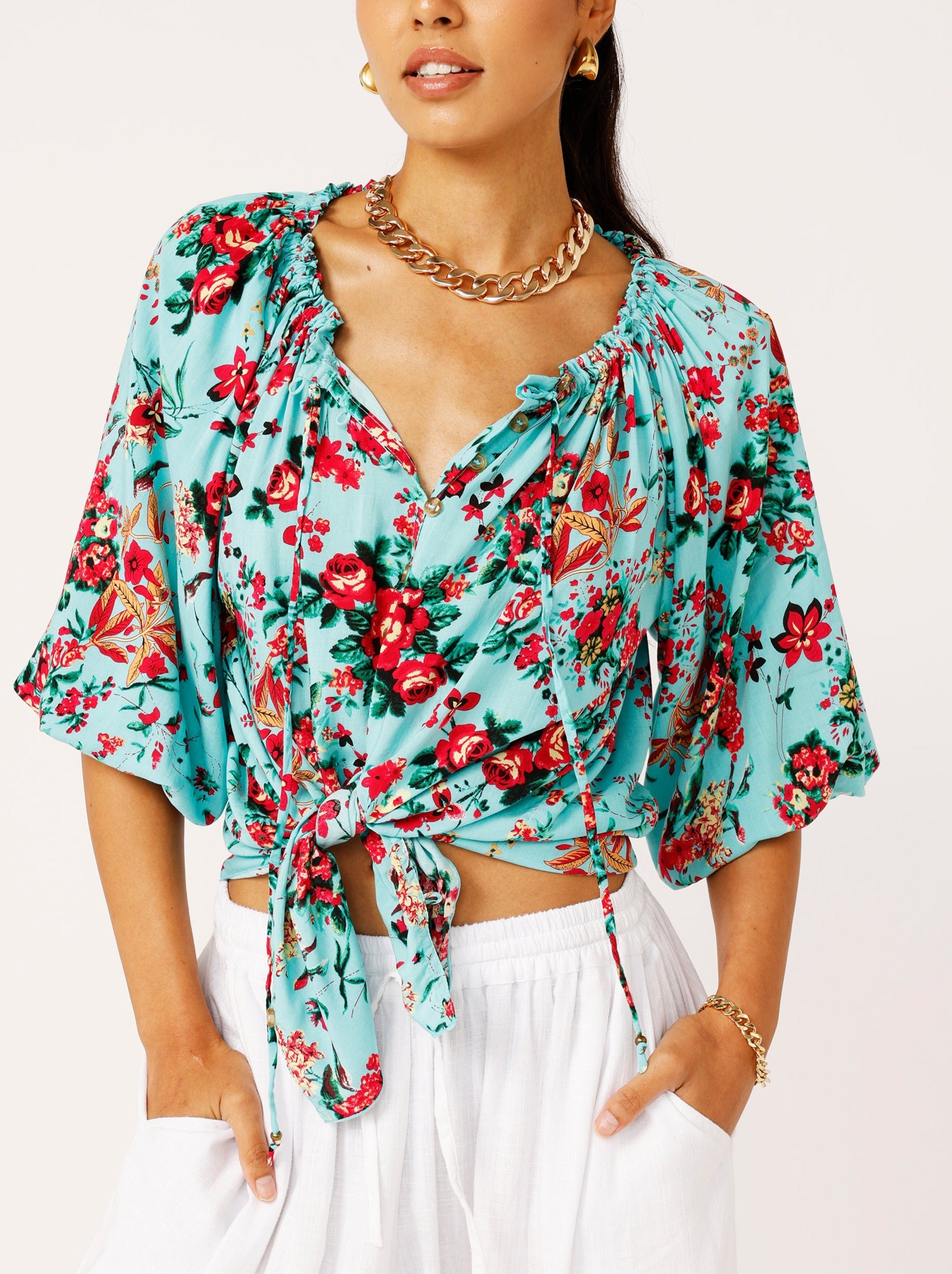 Paris Night Top | Antique Rose - Saffron Road