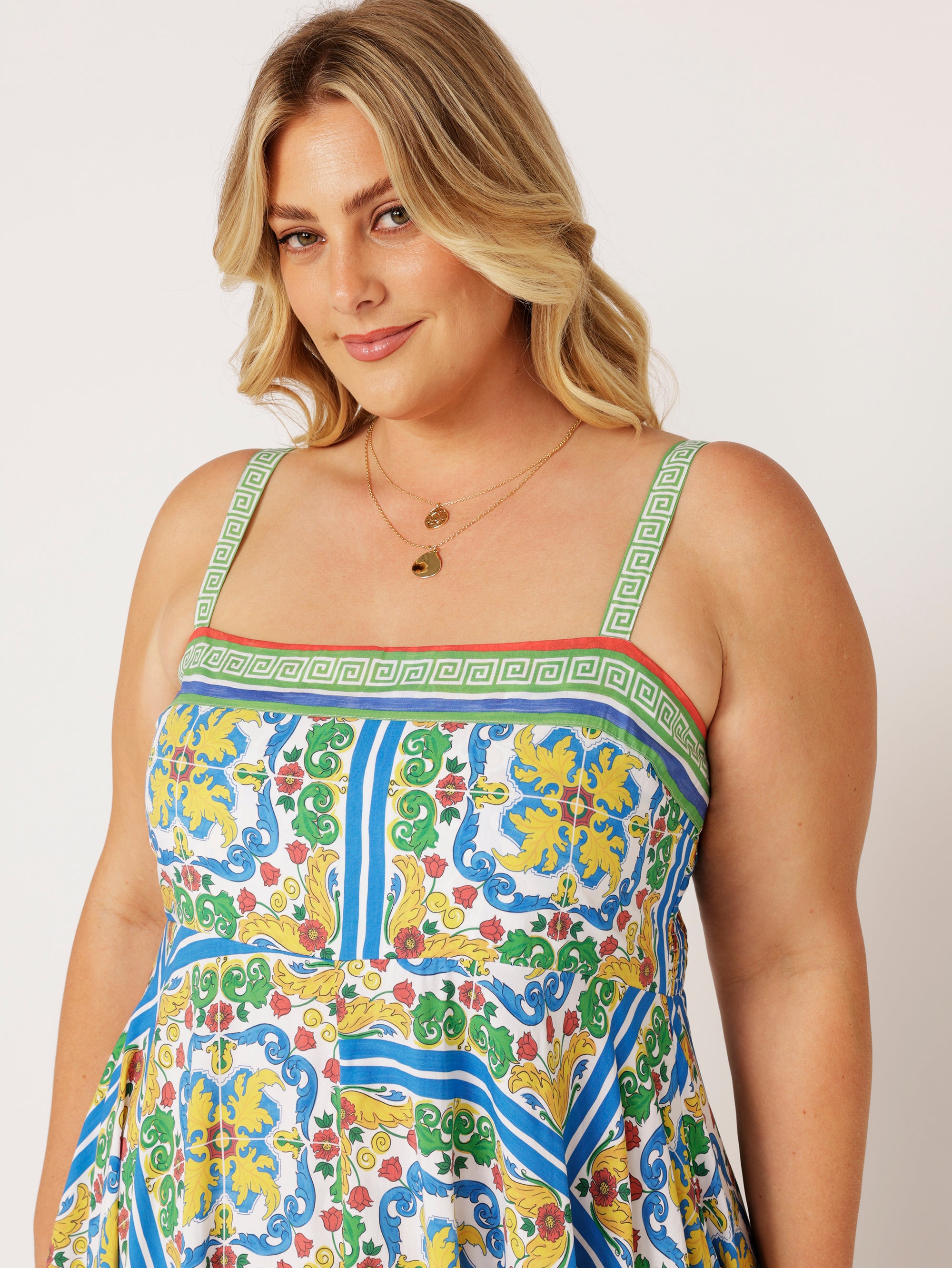 Positano Dress | Sicilian Blue - Saffron Road