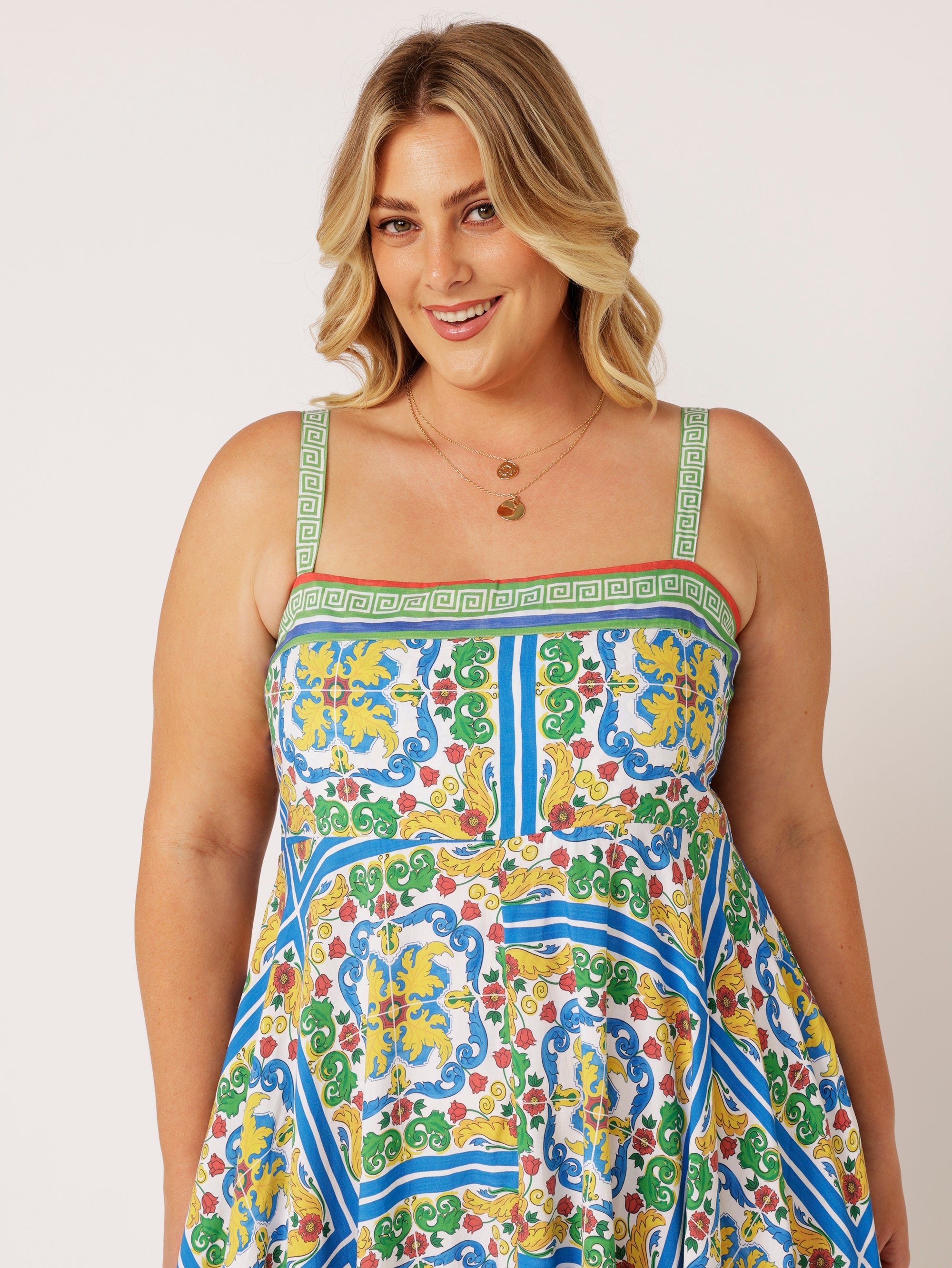 Positano Dress | Sicilian Blue - Saffron Road