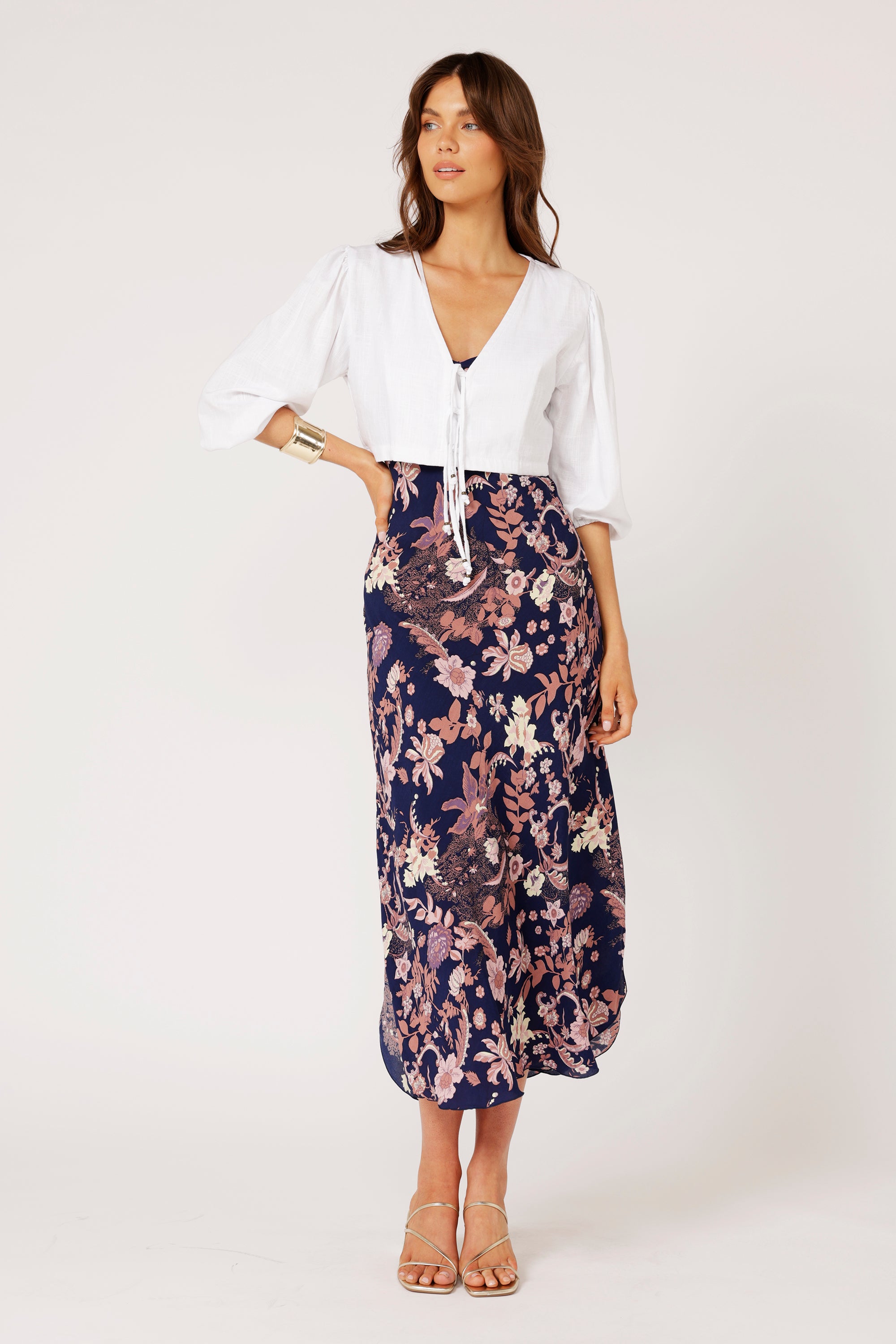 Crop Jacket | White Linen - Saffron Road