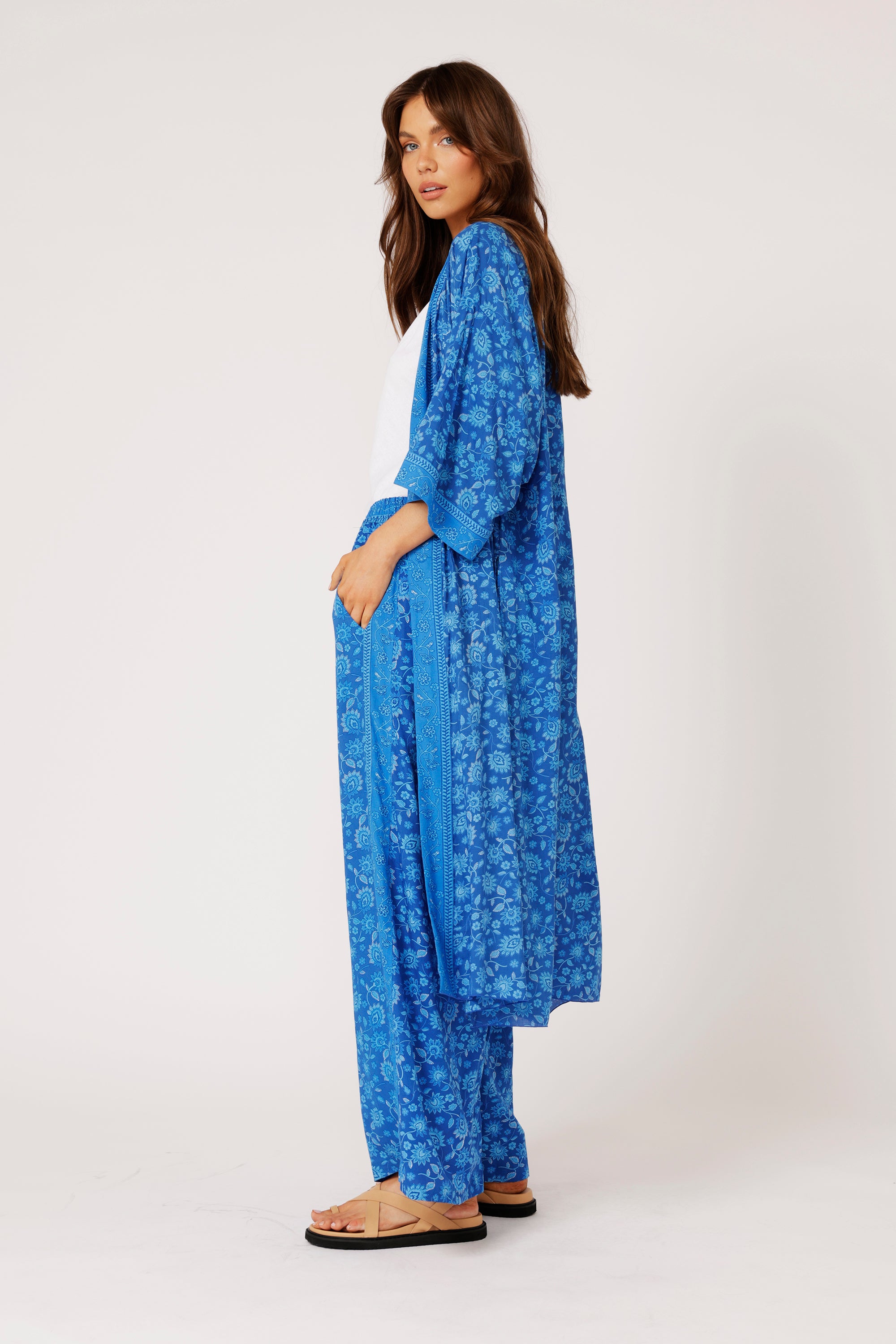 Kimono MIDI | Blue Hawaii - Saffron Road