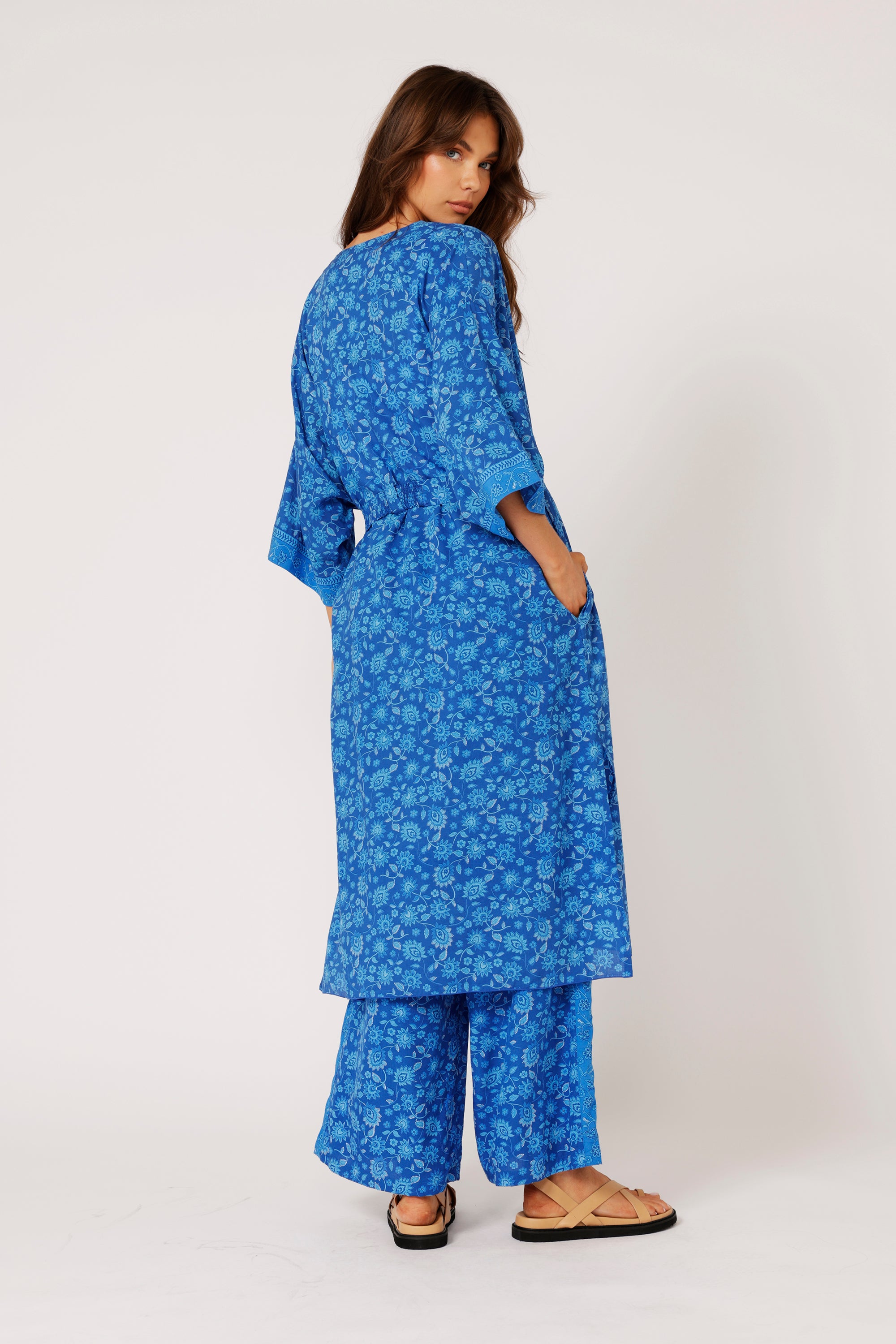 Kimono MIDI | Blue Hawaii - Saffron Road