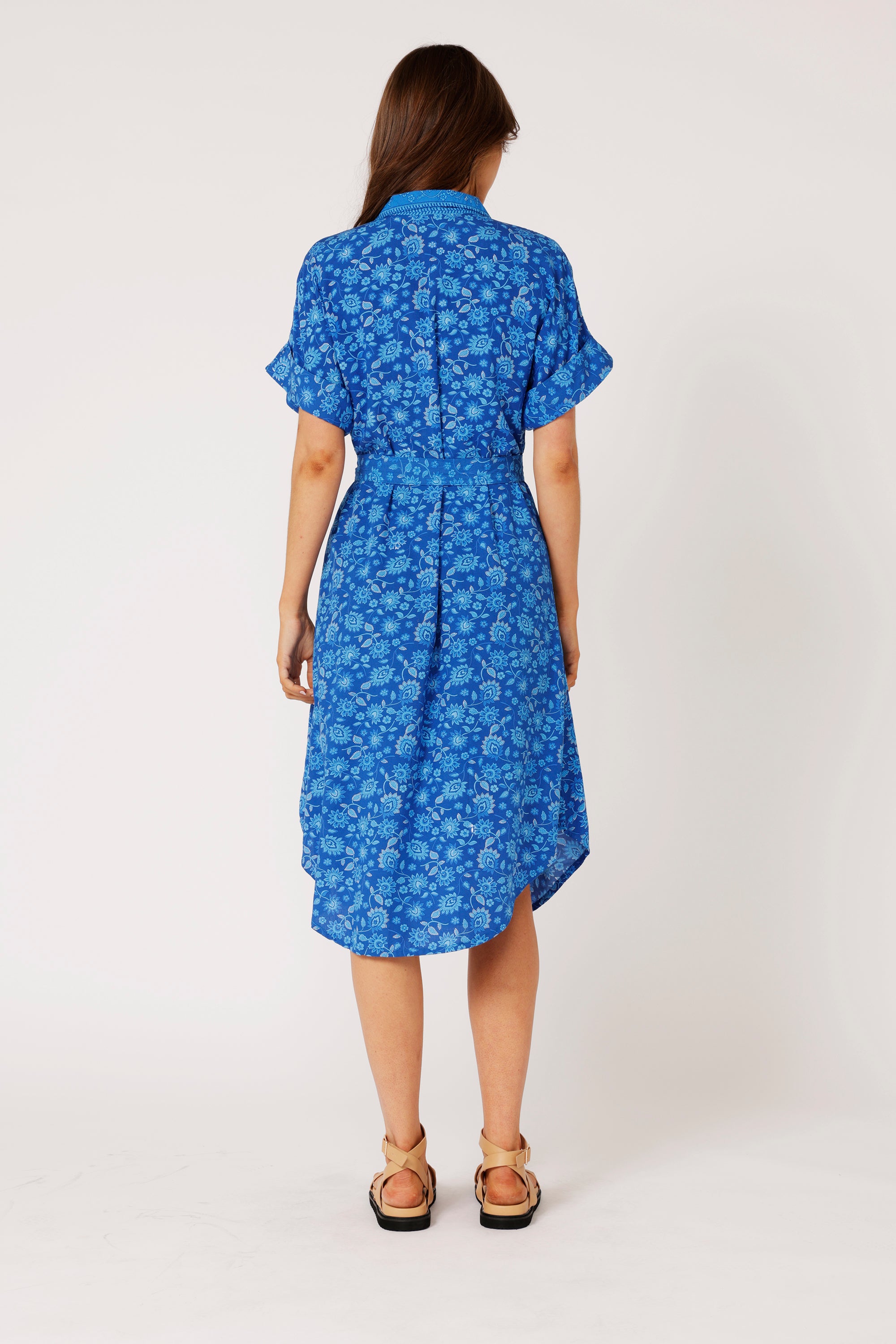 Shirt Dress | Blue Hawaii - Saffron Road