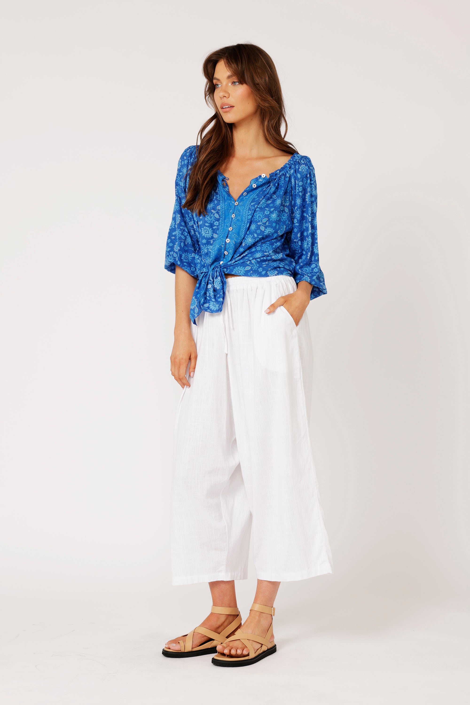 Paris Night Top | Blue Hawaii - Saffron Road