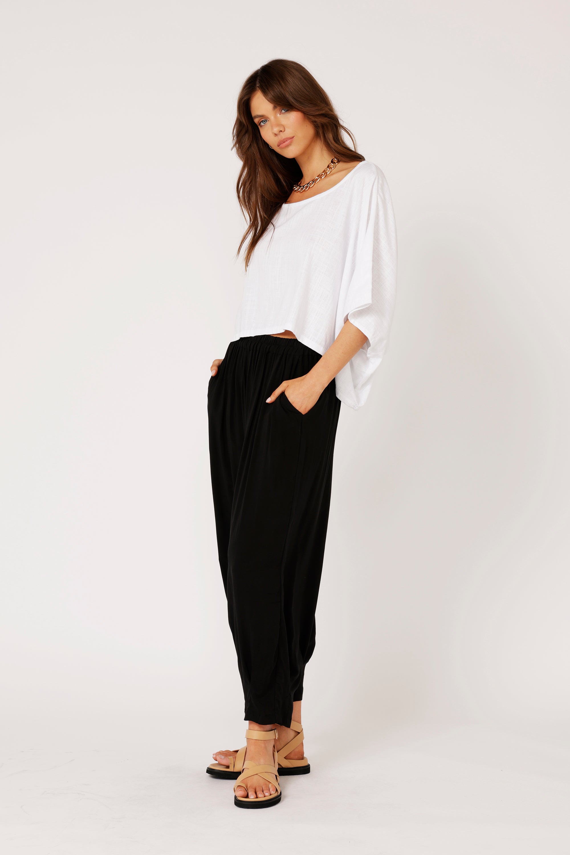 Paradise Pant | Black - Saffron Road