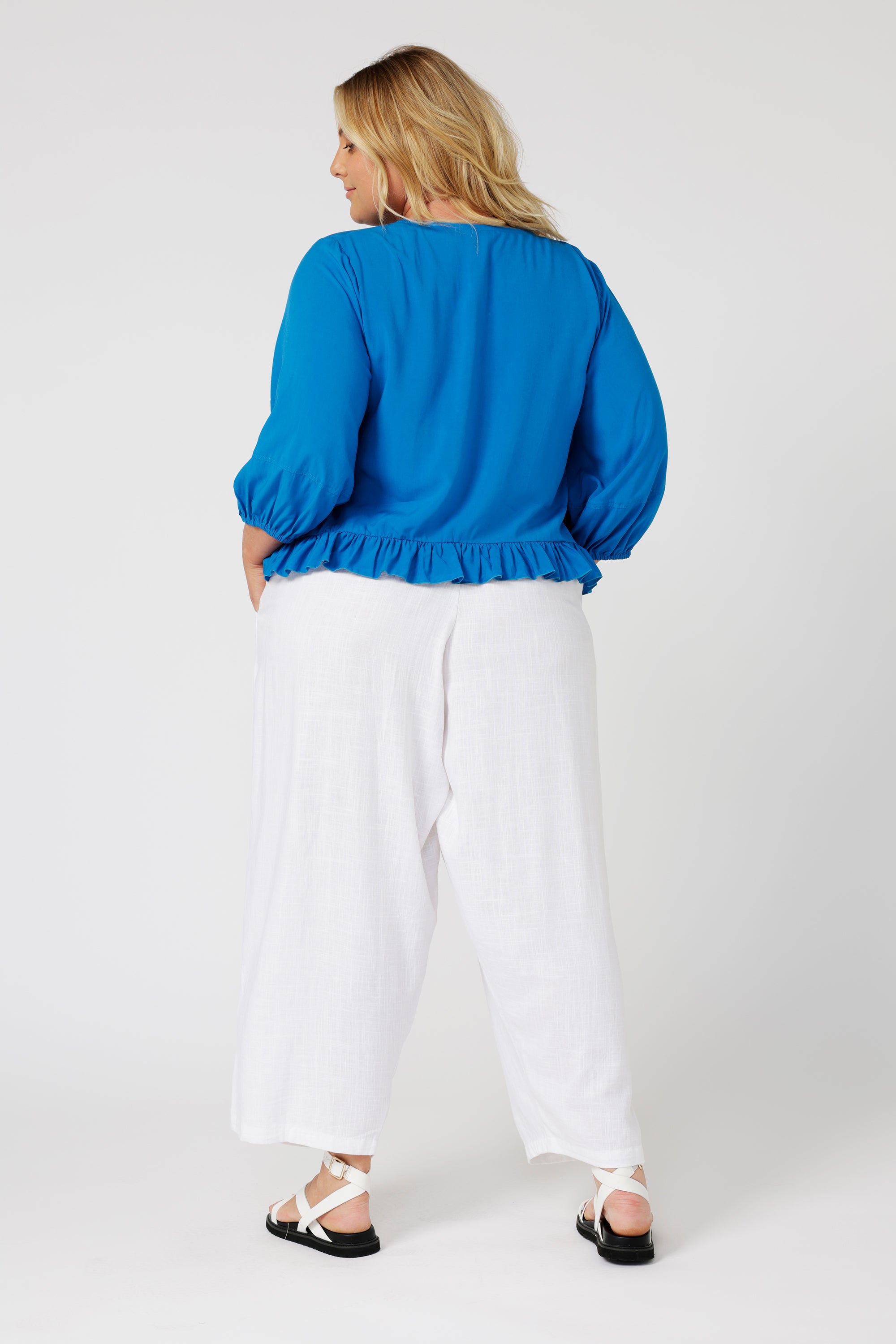 Lily Rose Top LS | Cobalt Blue - Saffron Road