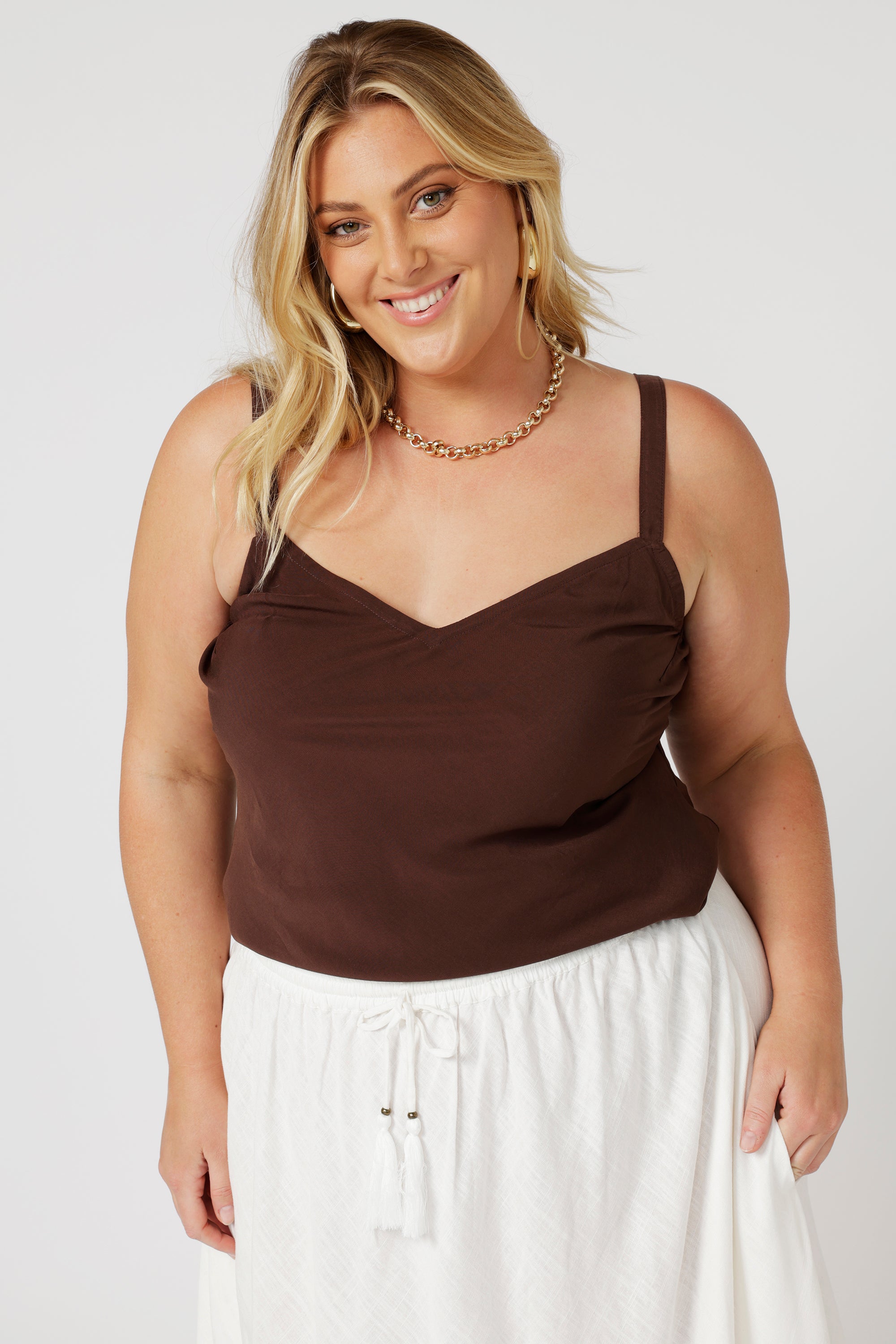 Slip Top | Chocolate - Saffron Road