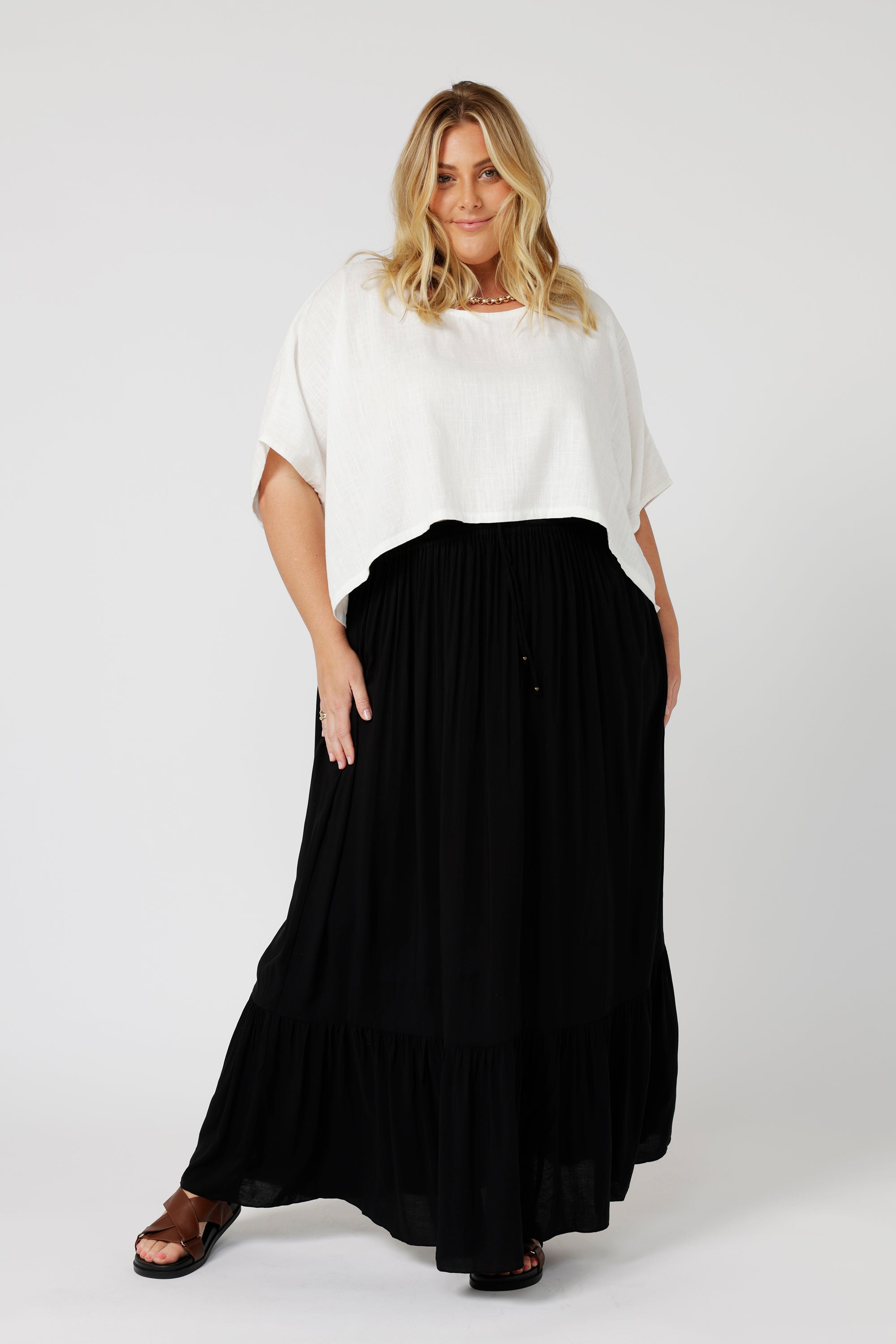 Eden Skirt | Black - Saffron Road