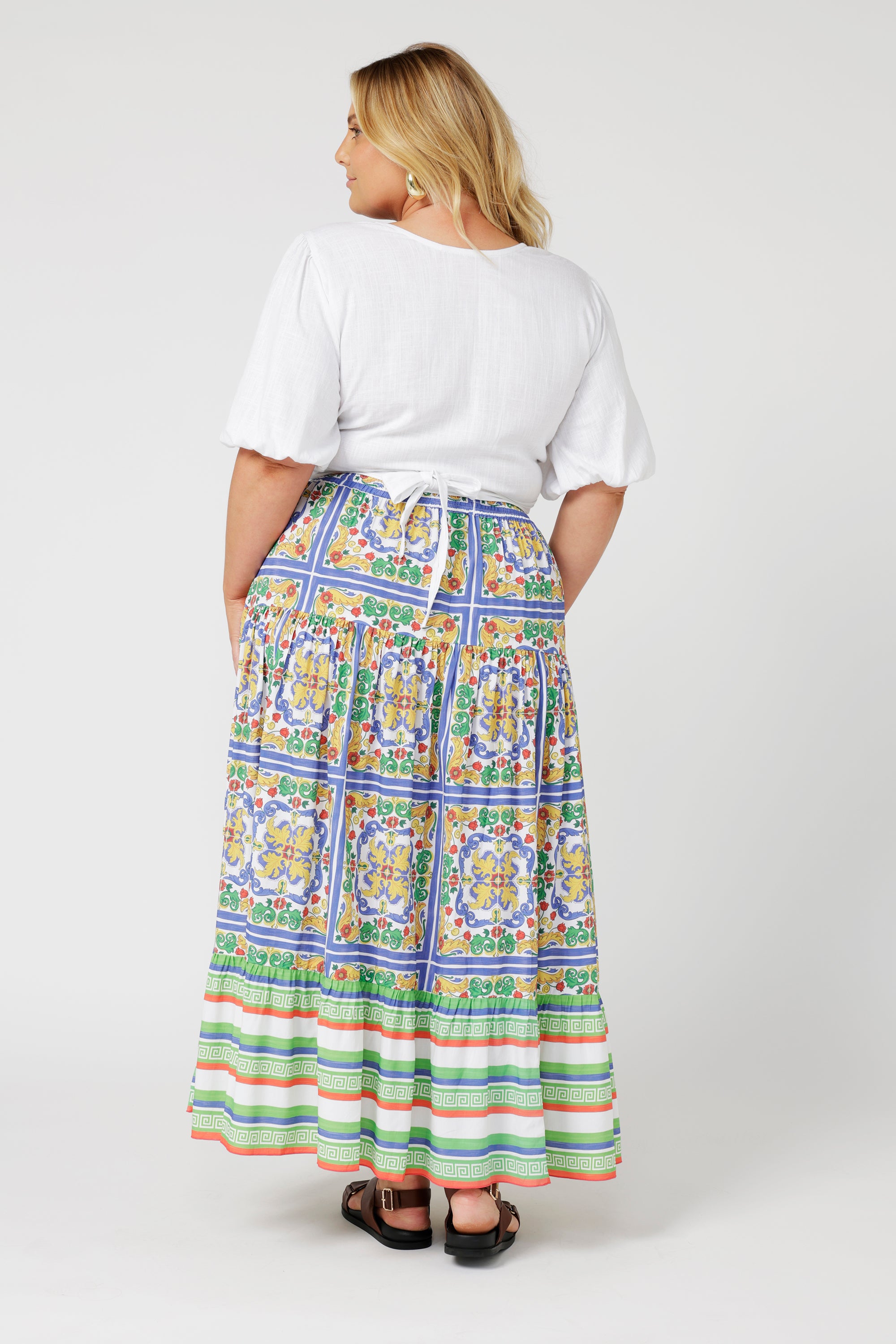 Wrap Me Up Top | White Linen - Saffron Road