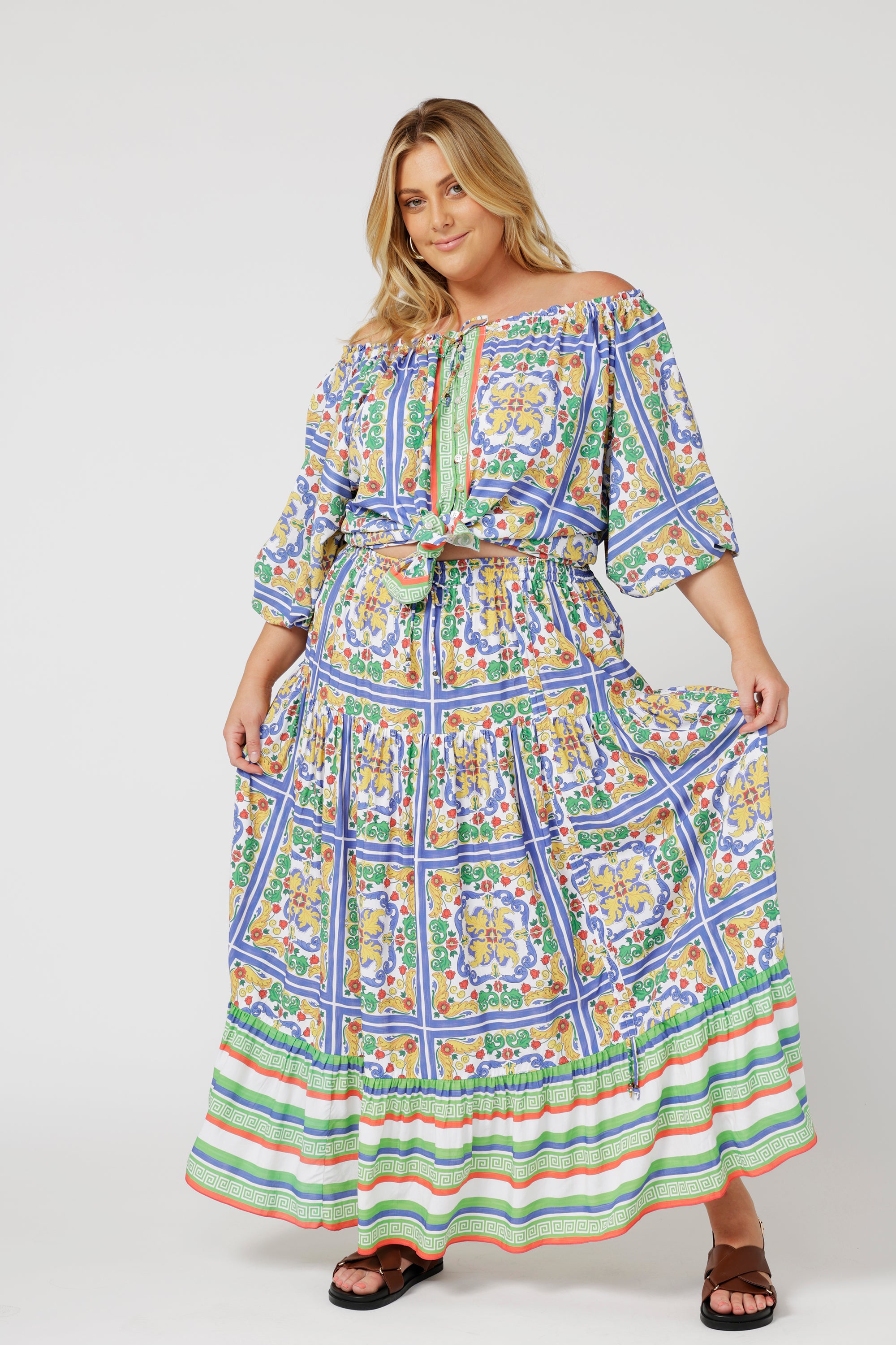 Paris Night Top | Sicilian Blue - Saffron Road