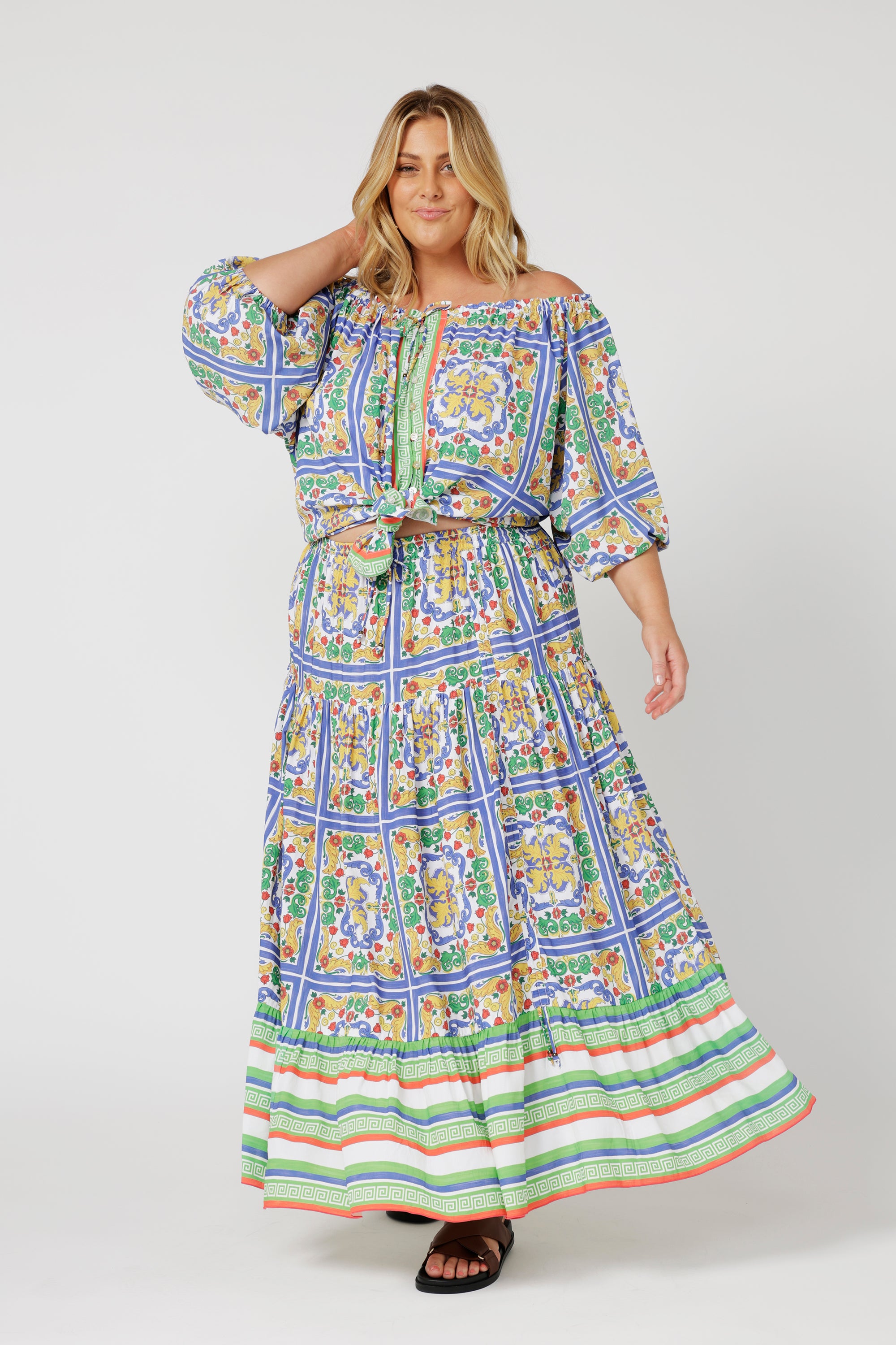 Paris Night Top | Sicilian Blue - Saffron Road
