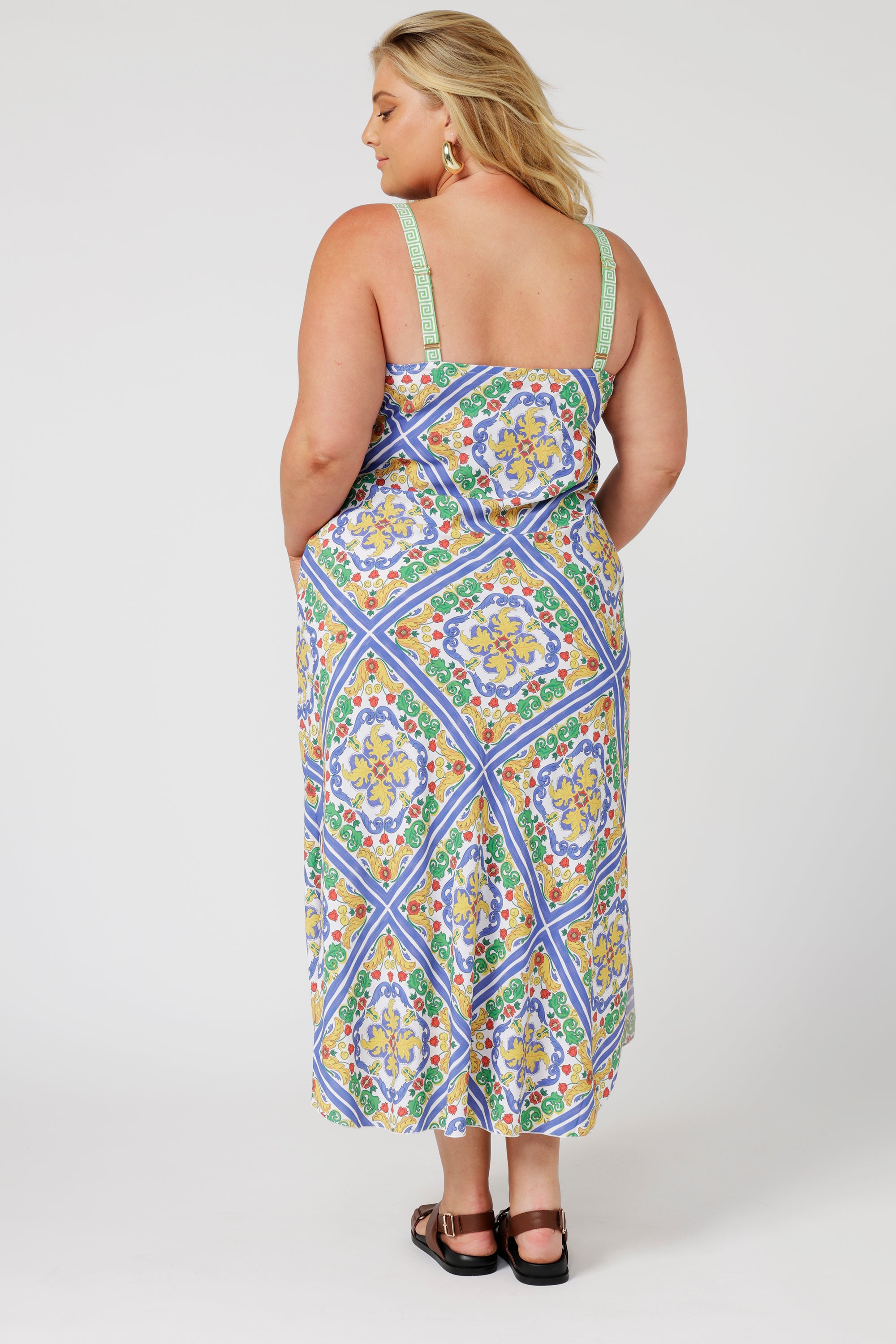 Slip Dress MAXI | Sicilian Blue - Saffron Road