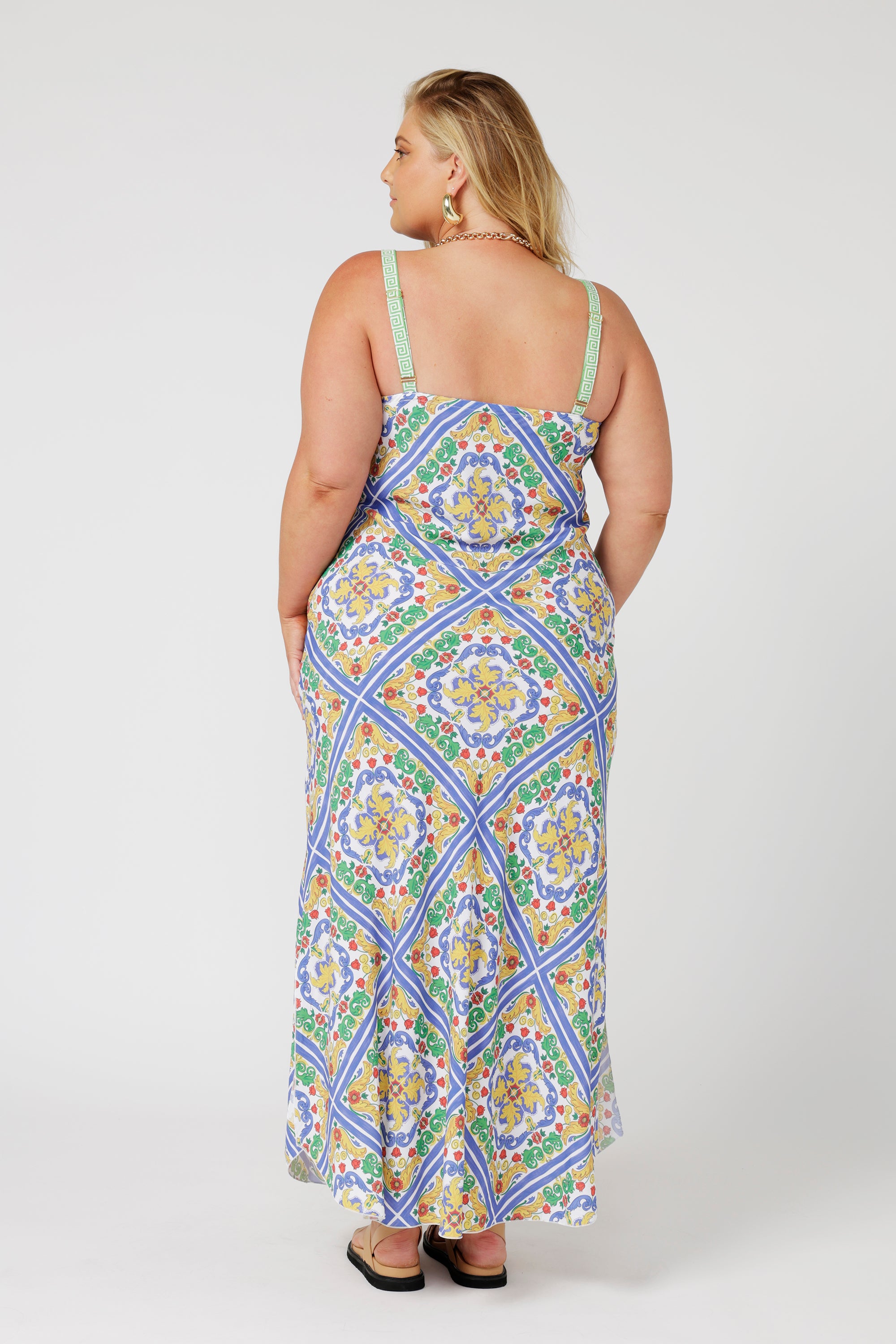 Slip Dress SUPER MAXI | Sicilian Blue - Saffron Road