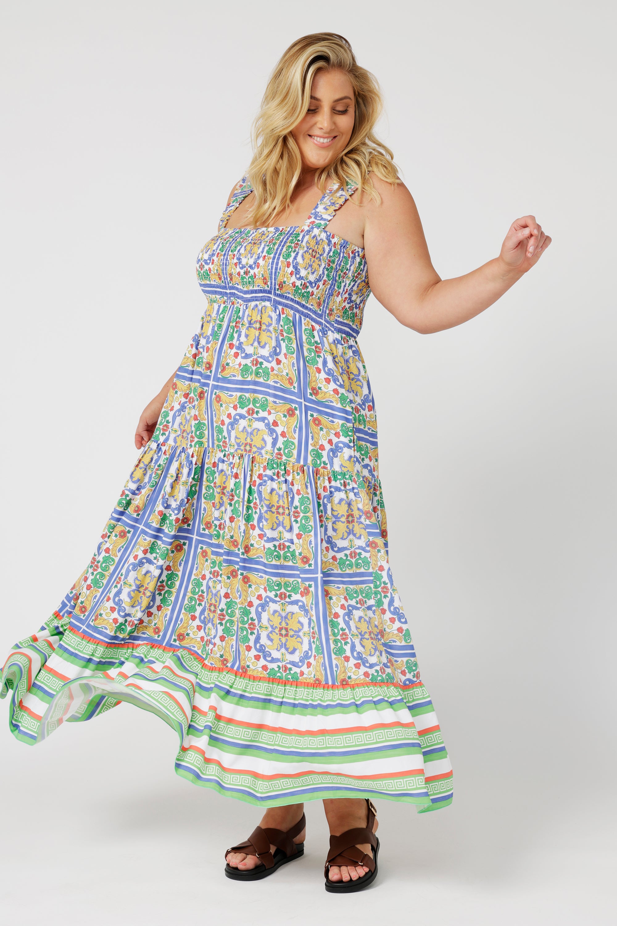 Malibu Dress | Sicilian Blue - Saffron Road
