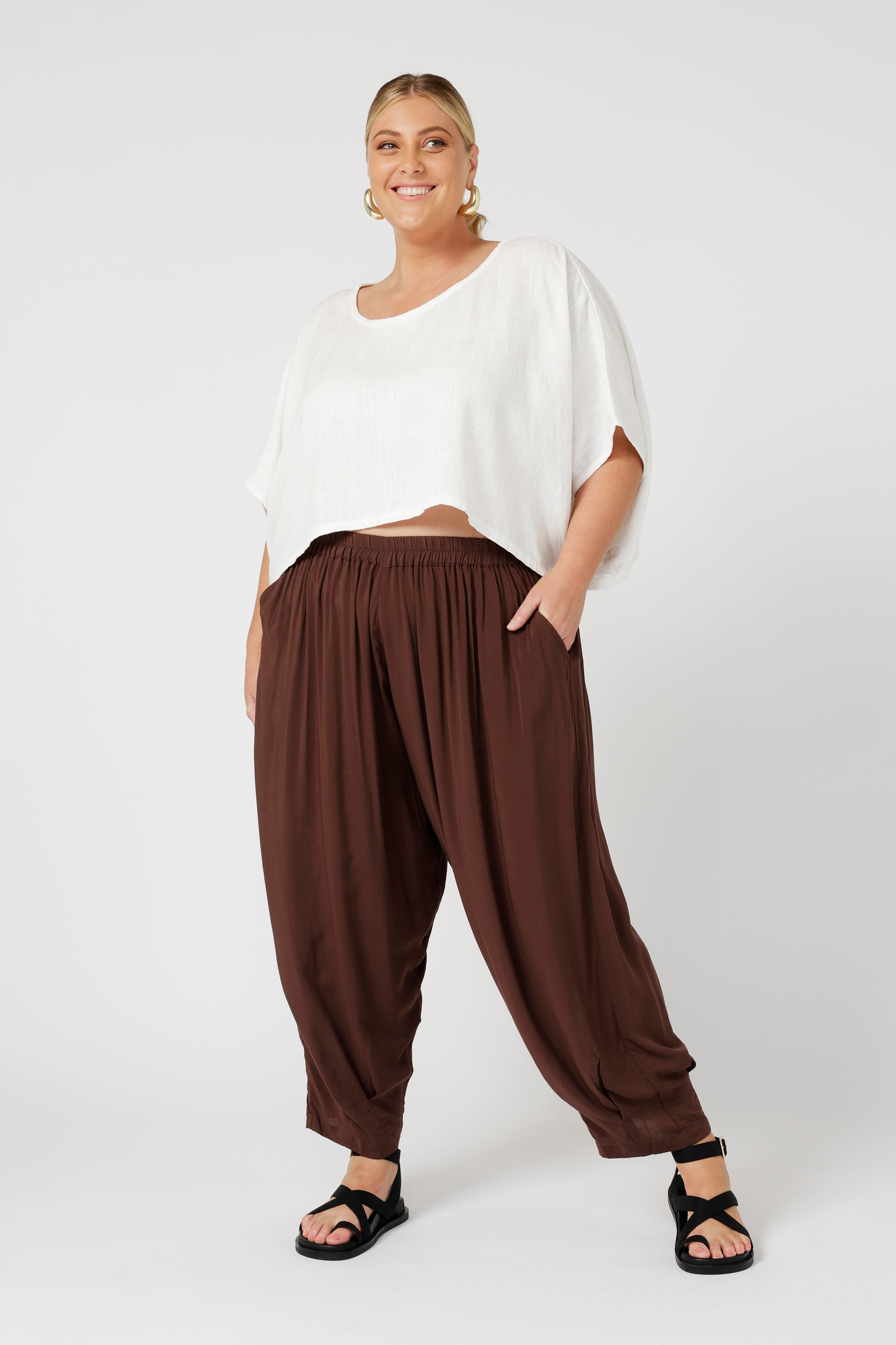 Paradise Pant | Chocolate - Saffron Road