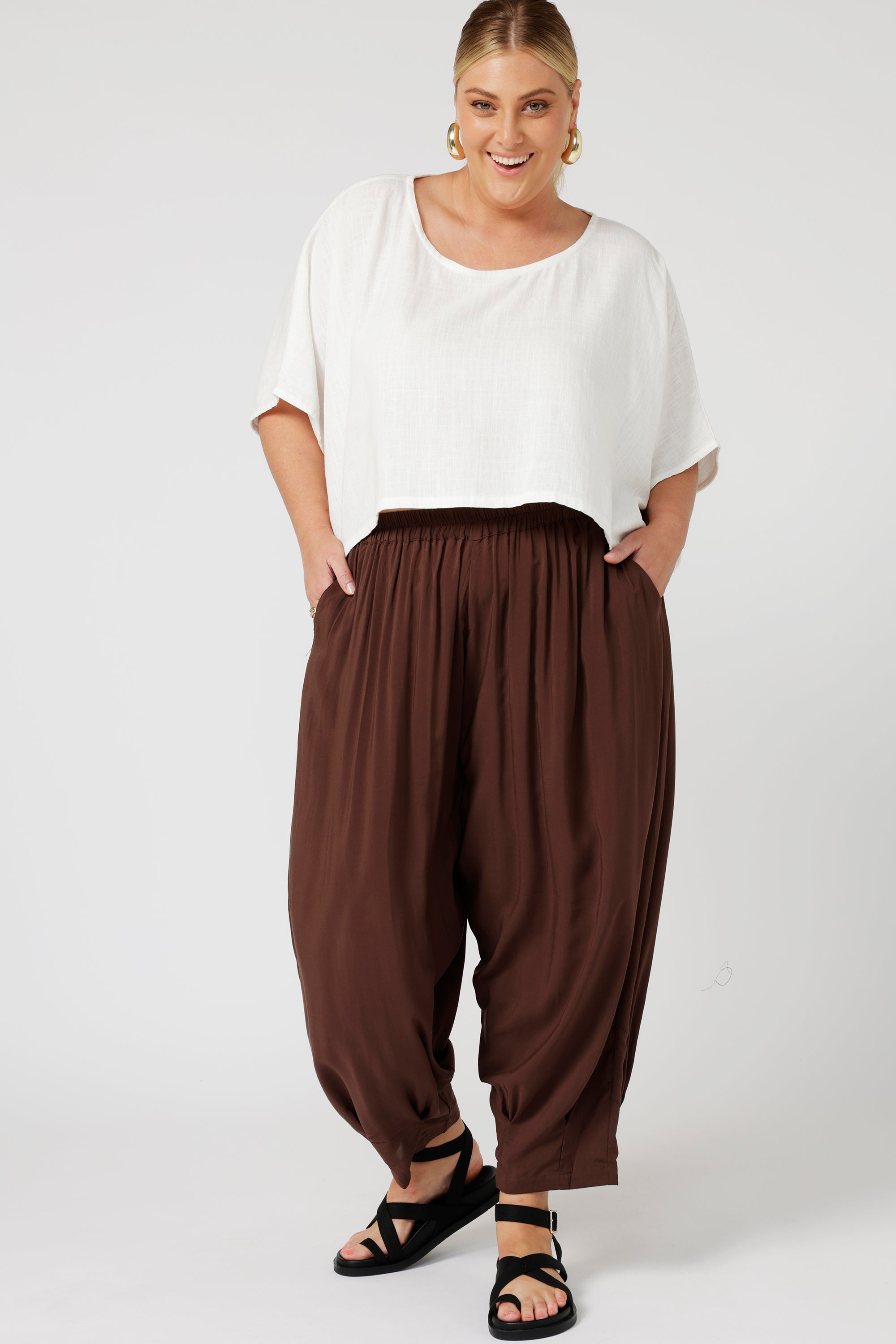 Paradise Pant | Chocolate - Saffron Road