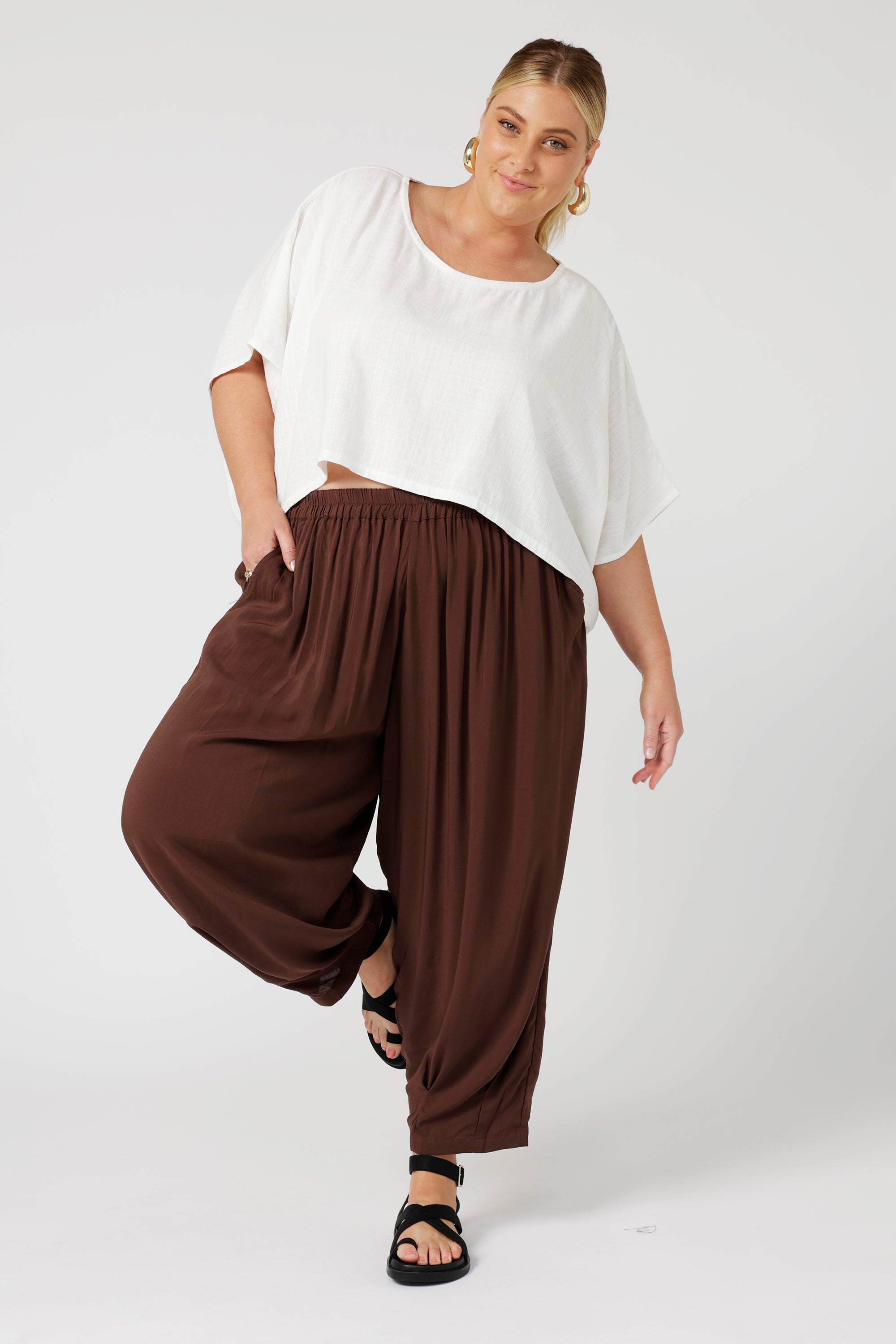 Paradise Pant | Chocolate - Saffron Road