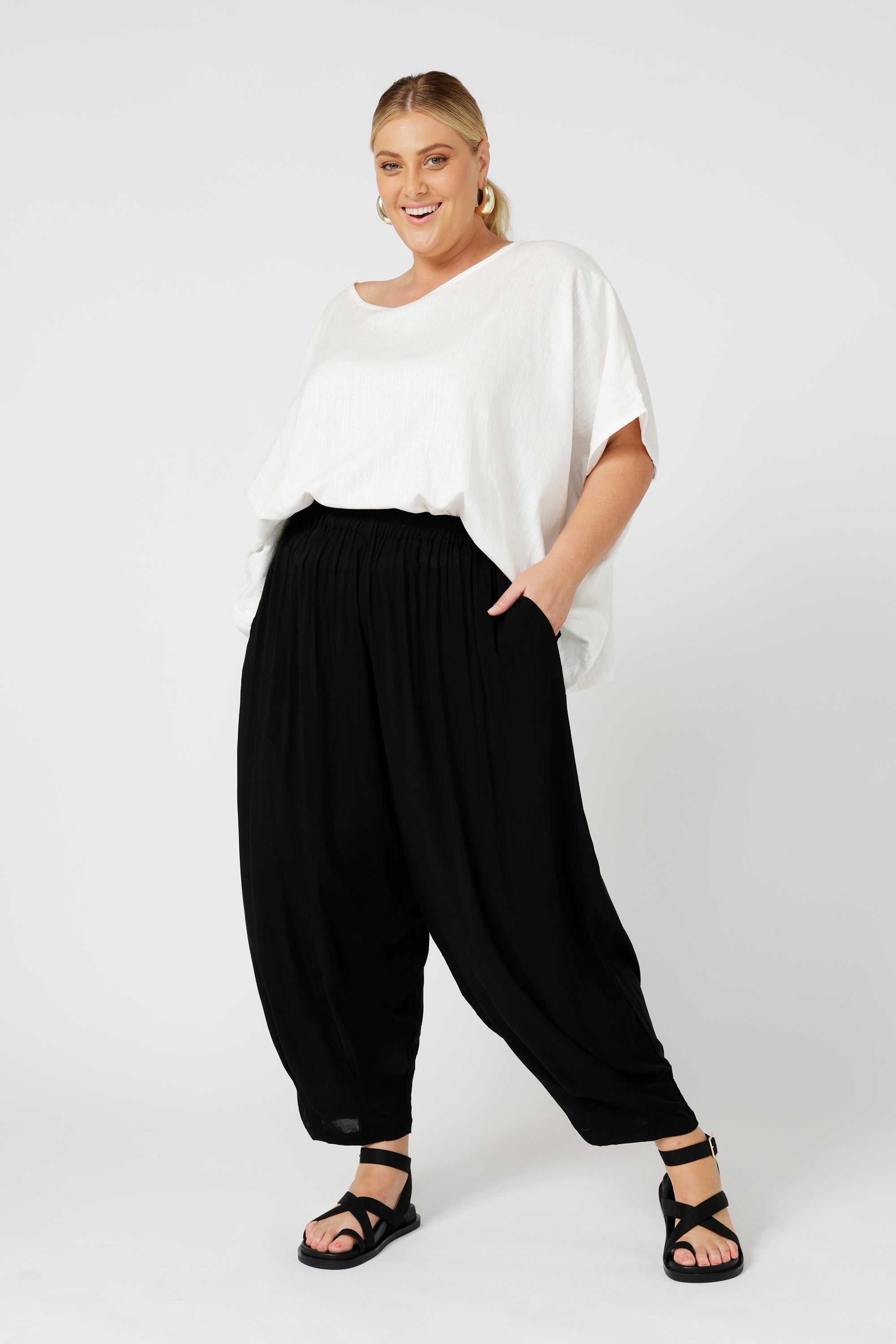 The Nat Top | Ecru Linen - Saffron Road