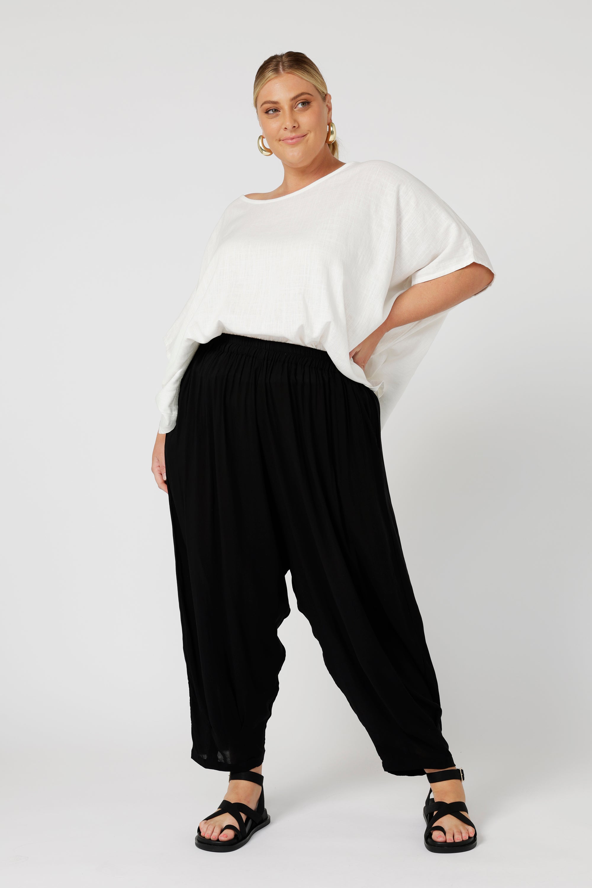 The Nat Top | Ecru Linen - Saffron Road