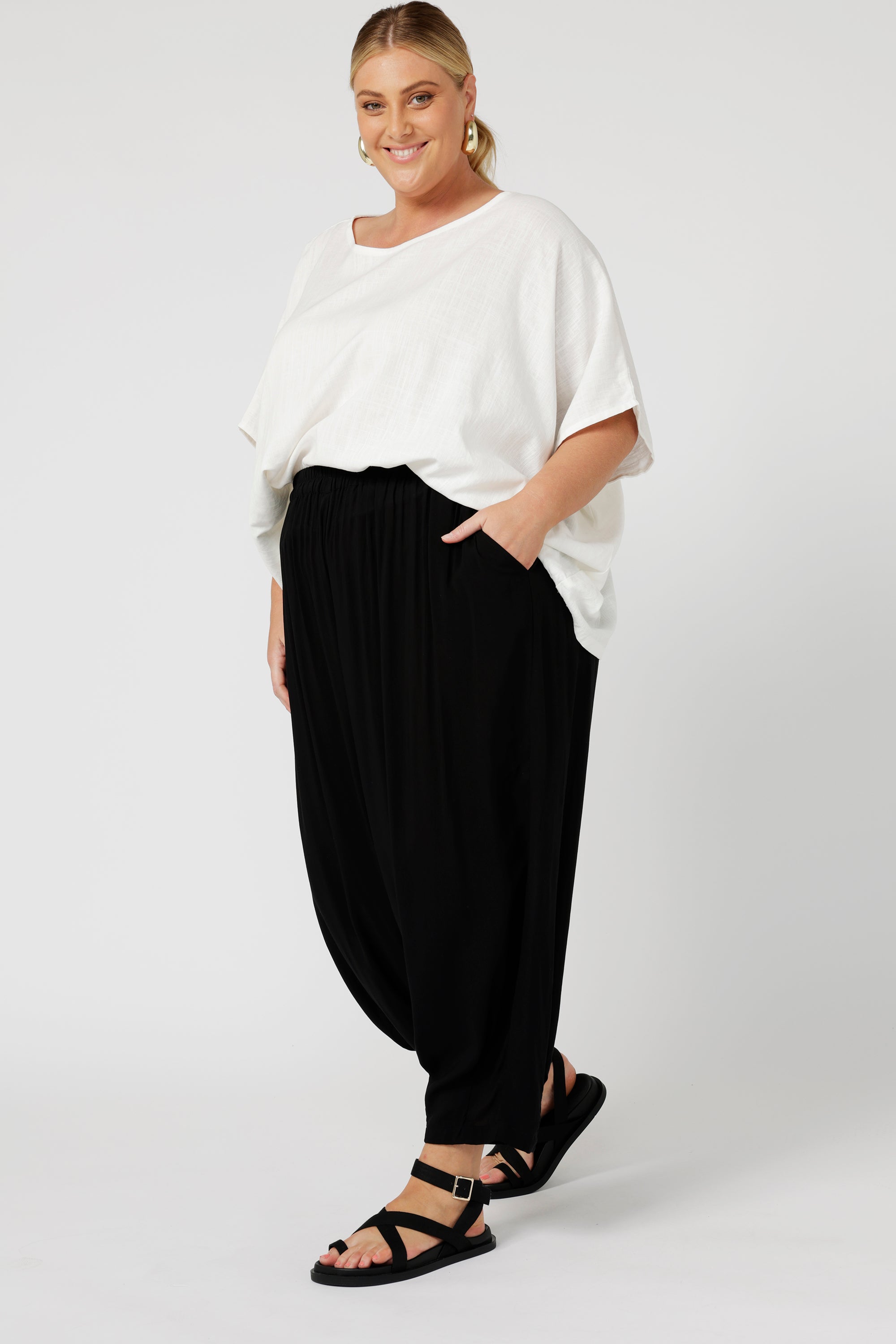 The Nat Top | Ecru Linen - Saffron Road